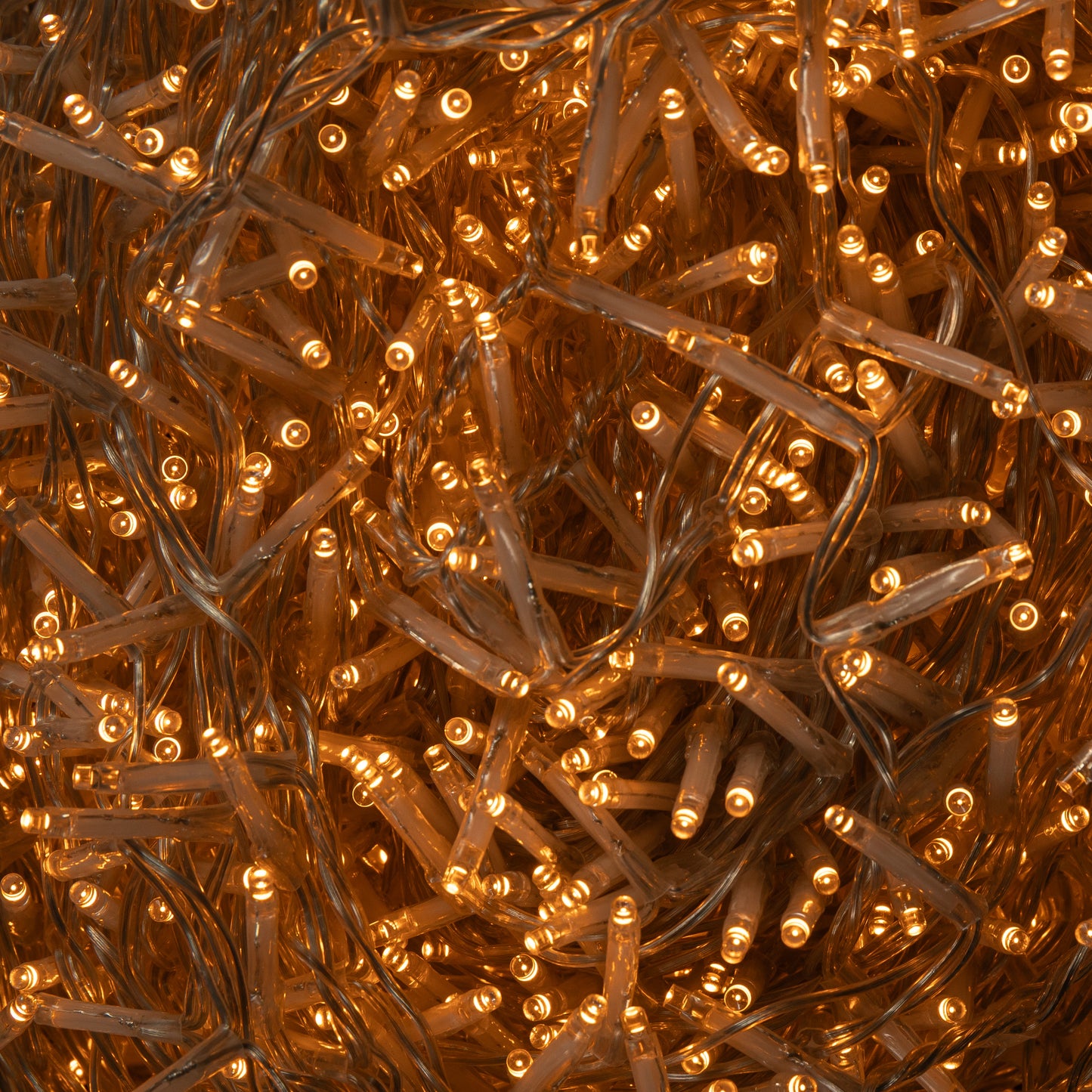 50m 2000 LED TreeBrights Christmas String Lights with Timer in Vintage Gold on Clear Cable