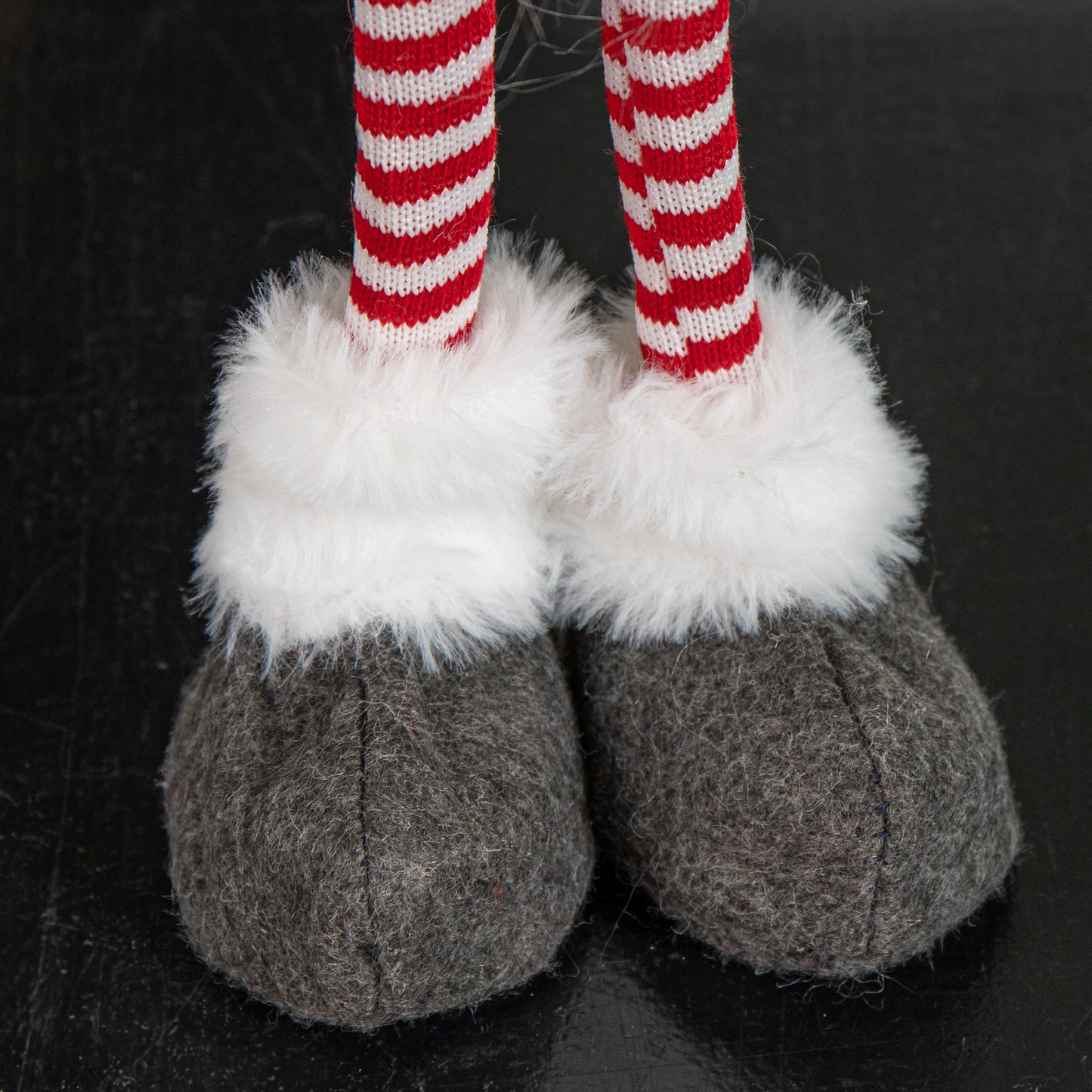 53cm Standing Plush Christmas Gonk with Grooved Hat in Red