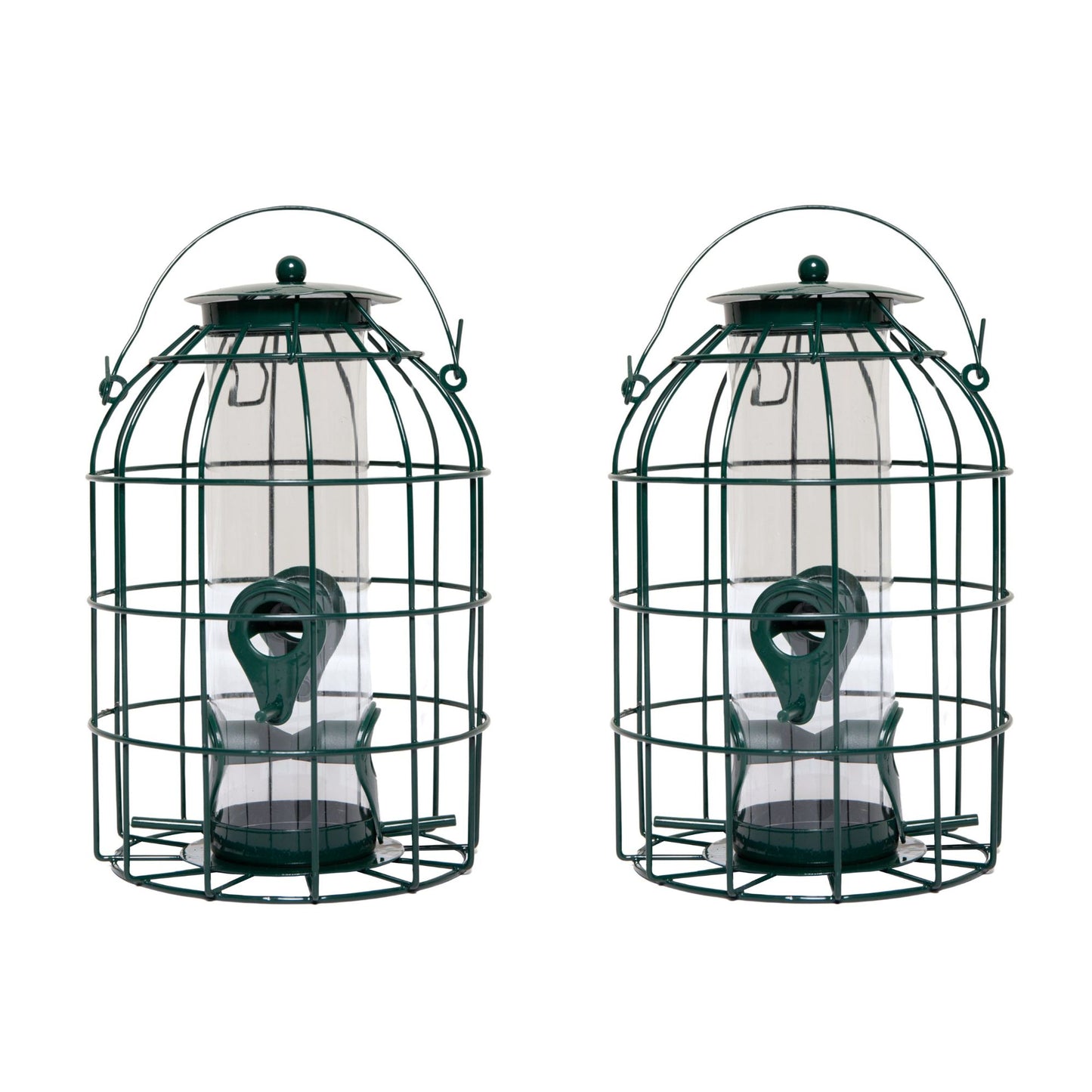 Pack of 2 Wild Bird Seed Feeder Cage with Squirrel Guard