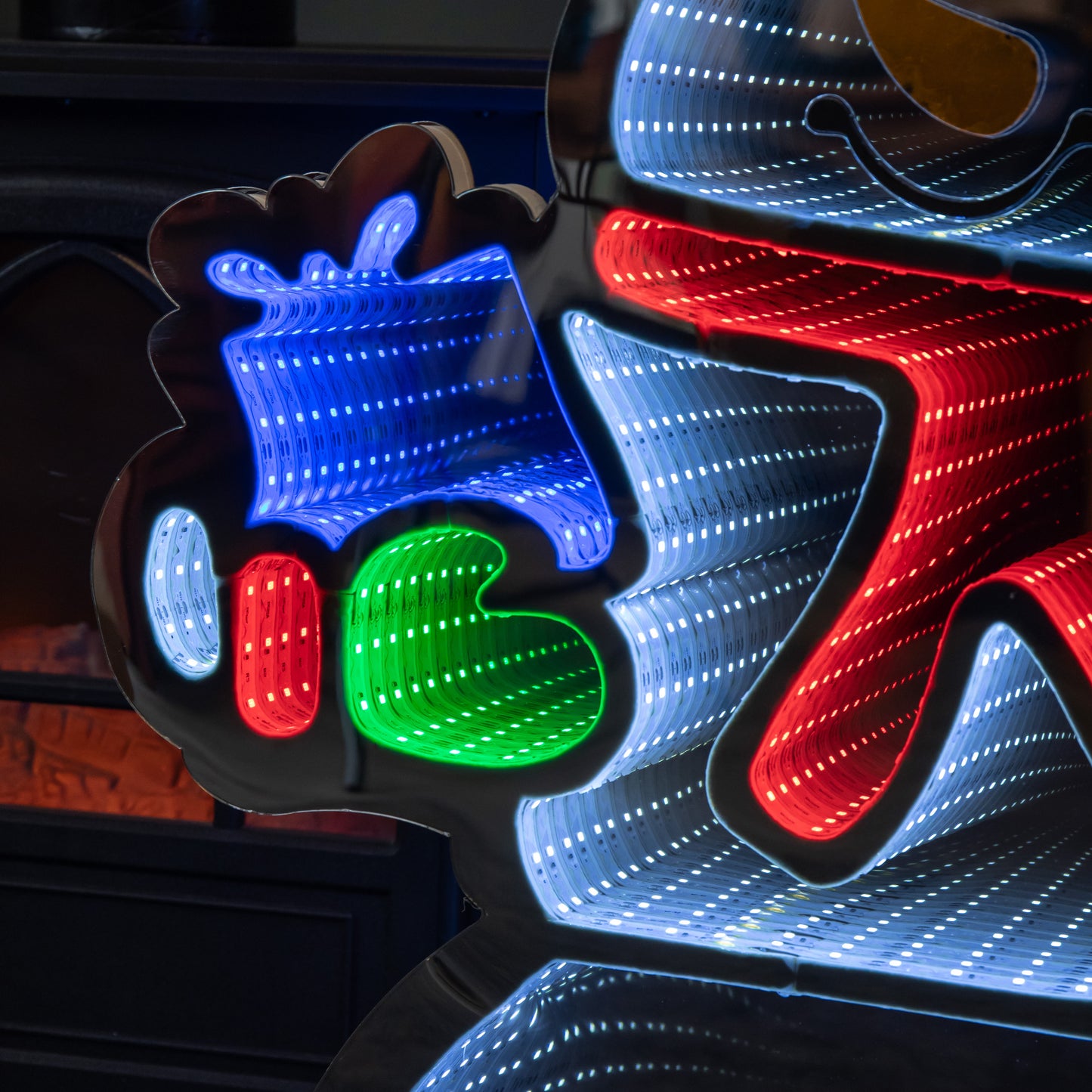 76cm LED Infinity Light Waving Snowman