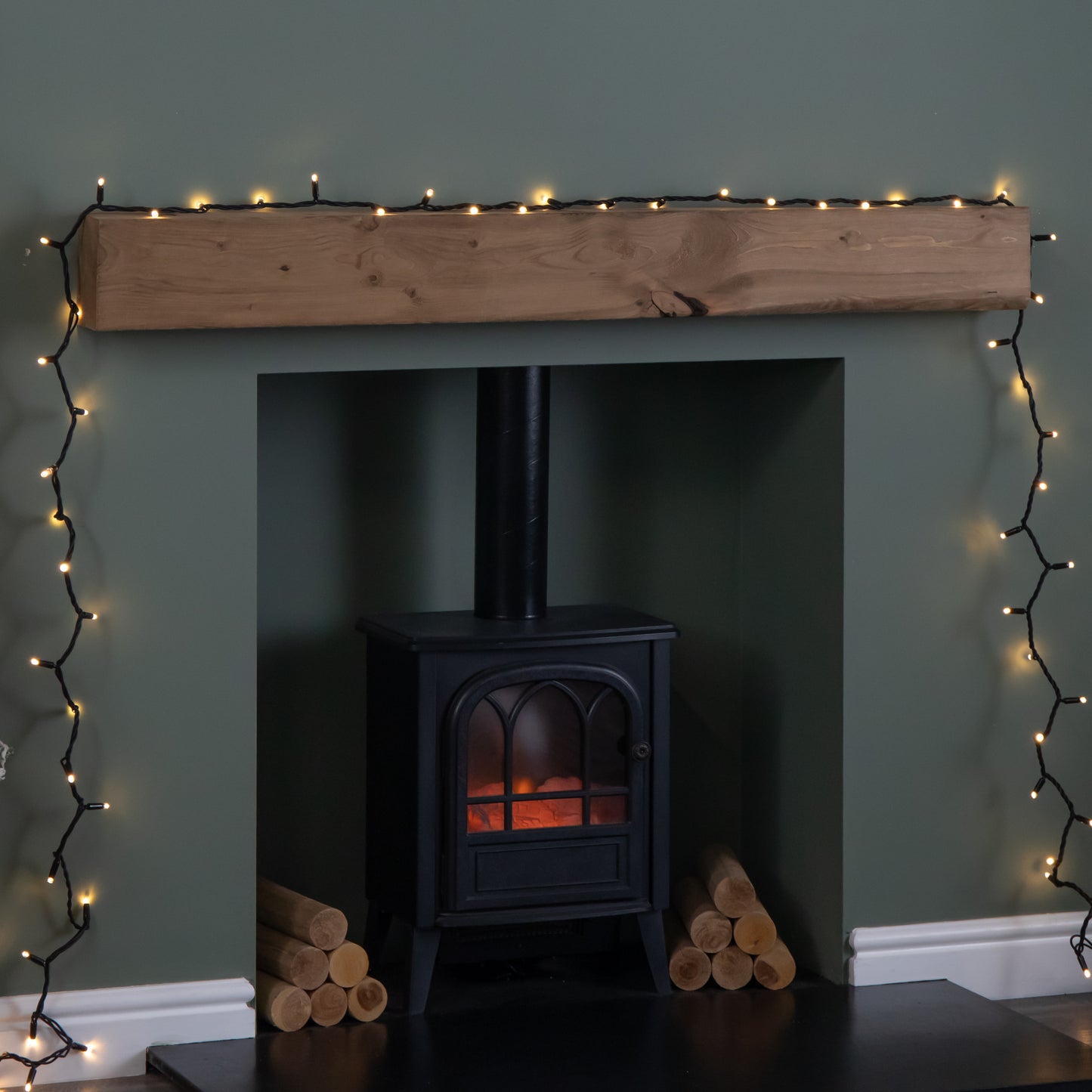 29.9m Set of 300 Connectable Max String Lights with Warm White LEDs