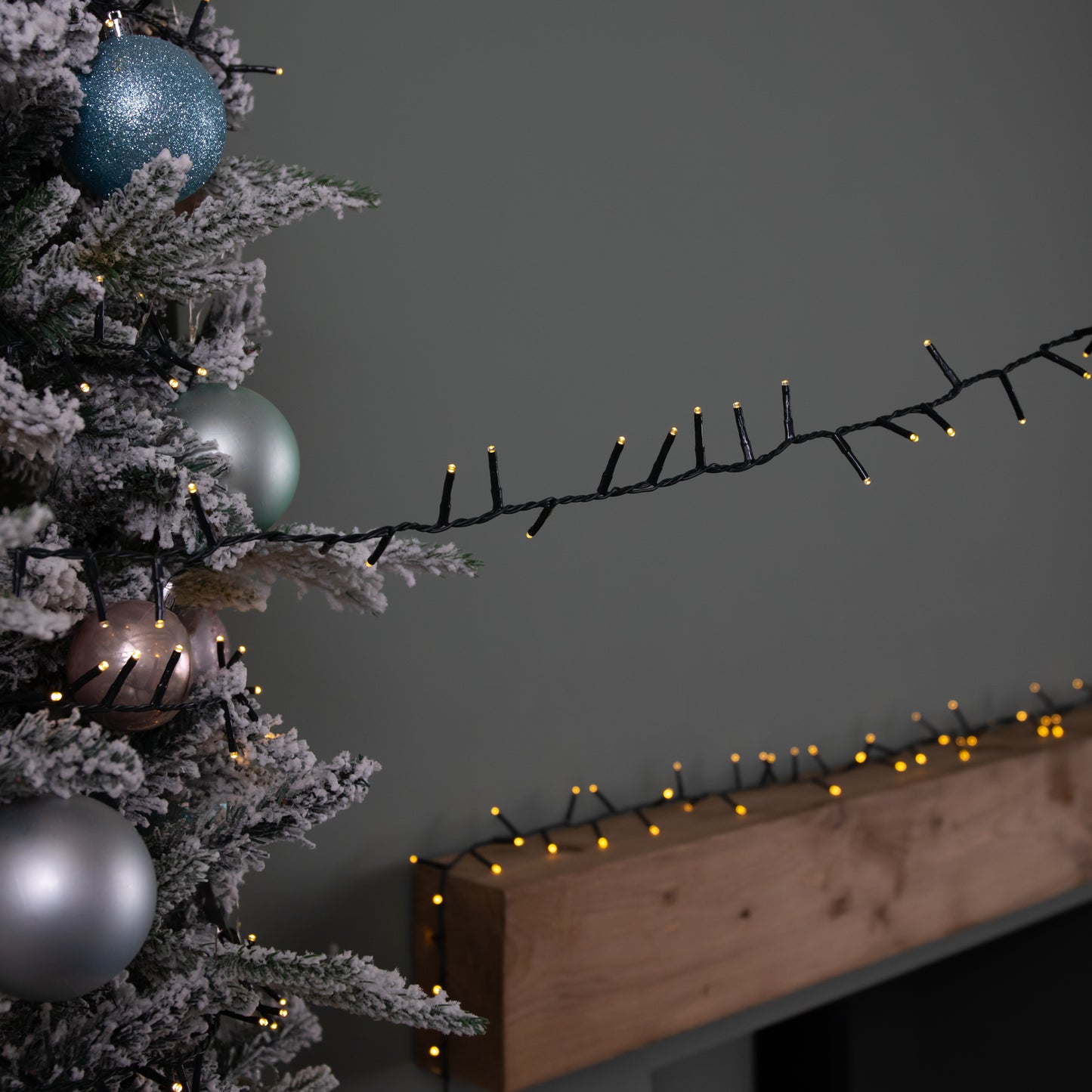 50m 2000 LED TreeBrights Christmas String Lights with Timer in Warm White