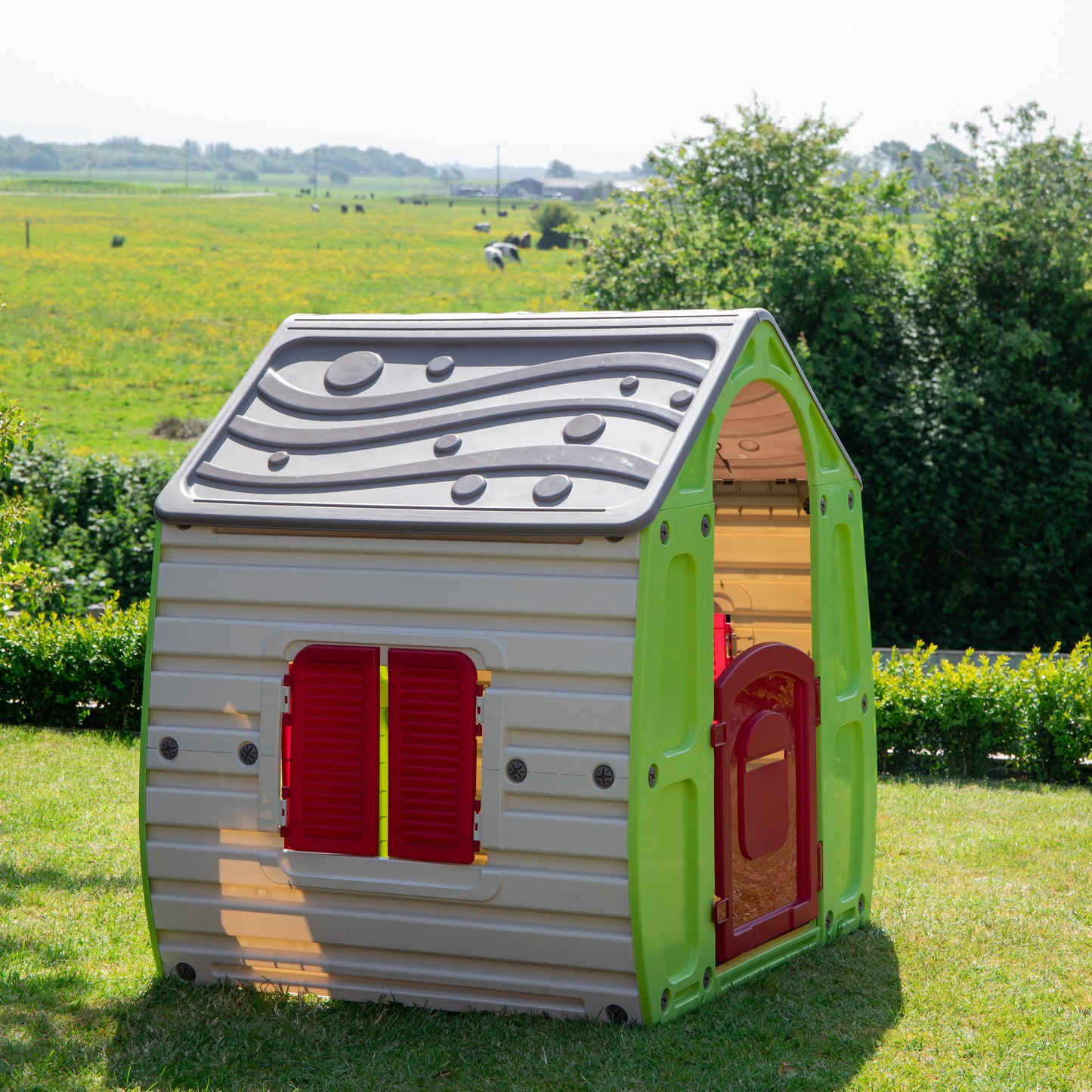 1.09m Green & White Plastic Magical Forest Wendy Playhouse