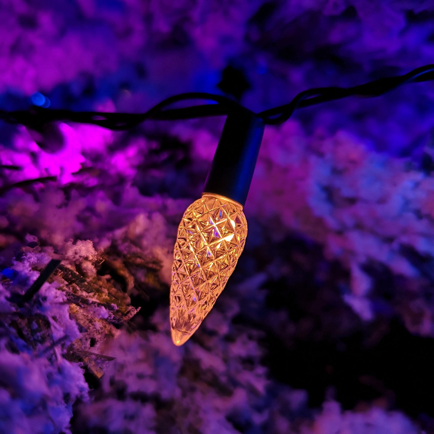 7.5m 150 LED Multi-action Pine Cone Christmas Lights in Rainbow