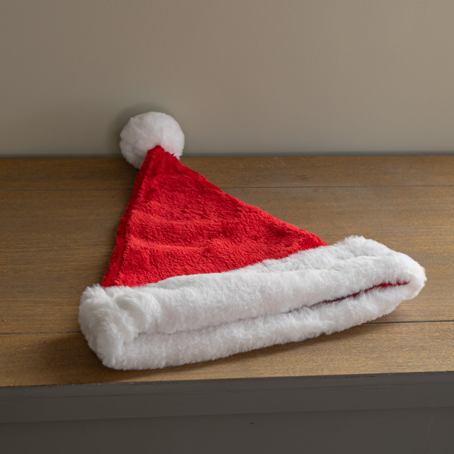 Red and White Soft Traditional Christmas Santa Hat