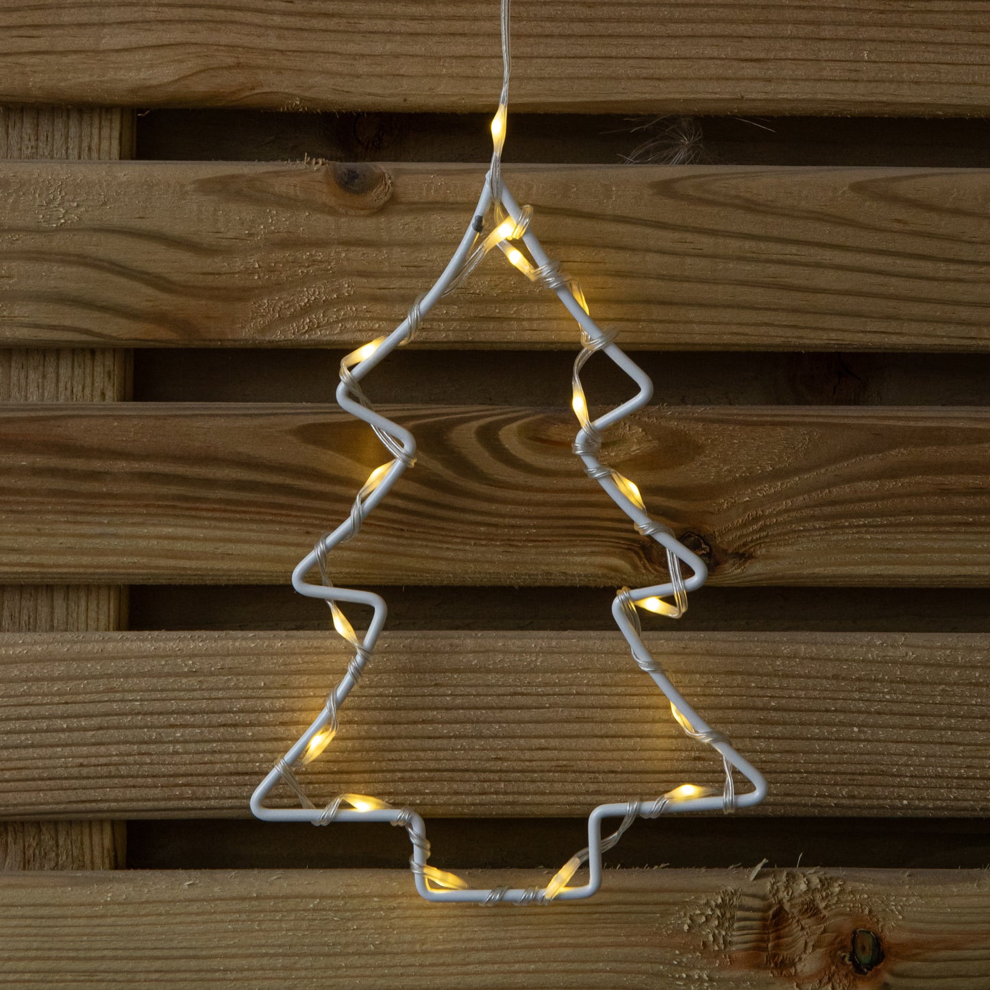 1.2m Light up Festive Curtain Christmas Lights with Warm White LEDs