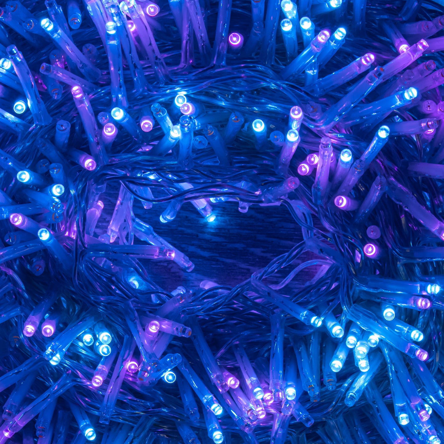 50m 2000 LED TreeBrights Christmas String Lights with Timer in Rainbow on Clear Cable