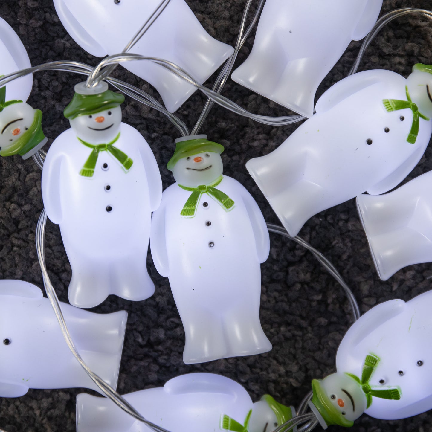 1.8m Battery Powered The Snowman Christmas String Lights with 10 Ice White LEDs
