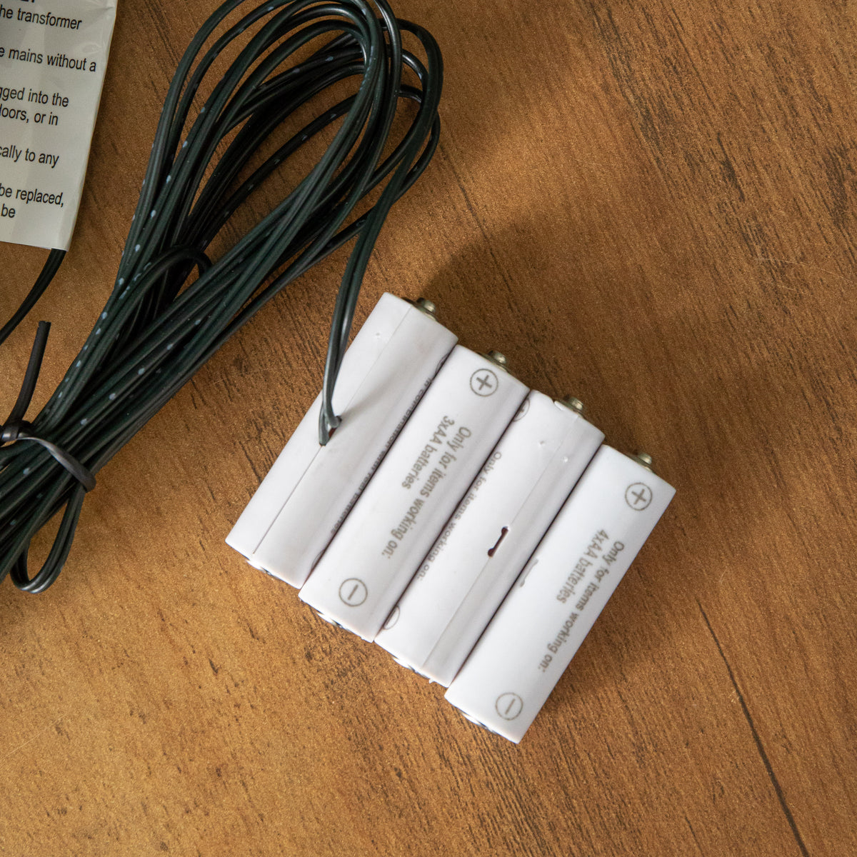 4 x 6V AA Money Saving Battery Replacement Plug In Adapter