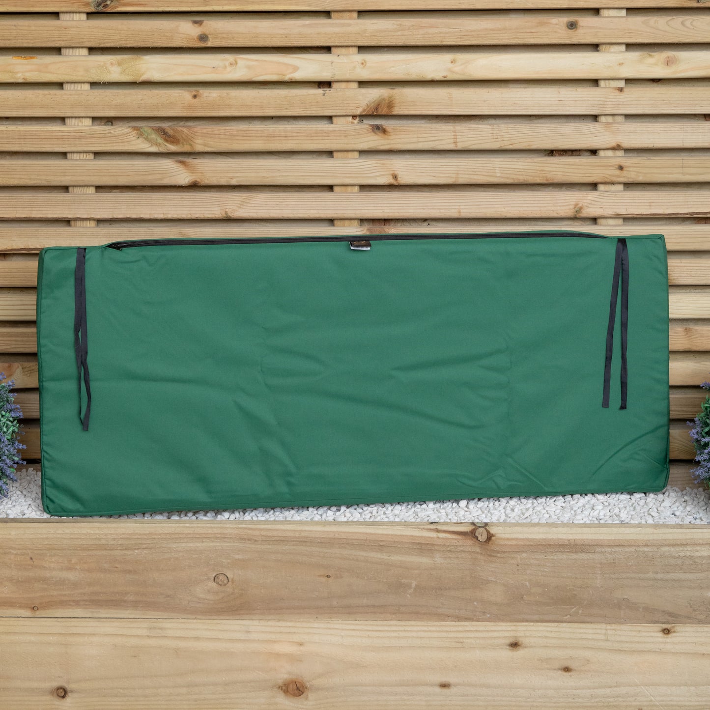 99 x 41cm Cushion Base for 2 Seater Wooden Garden Bench in Green