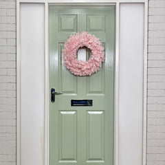 50cm Premier Rosewood Christmas Door Wreath in Pink