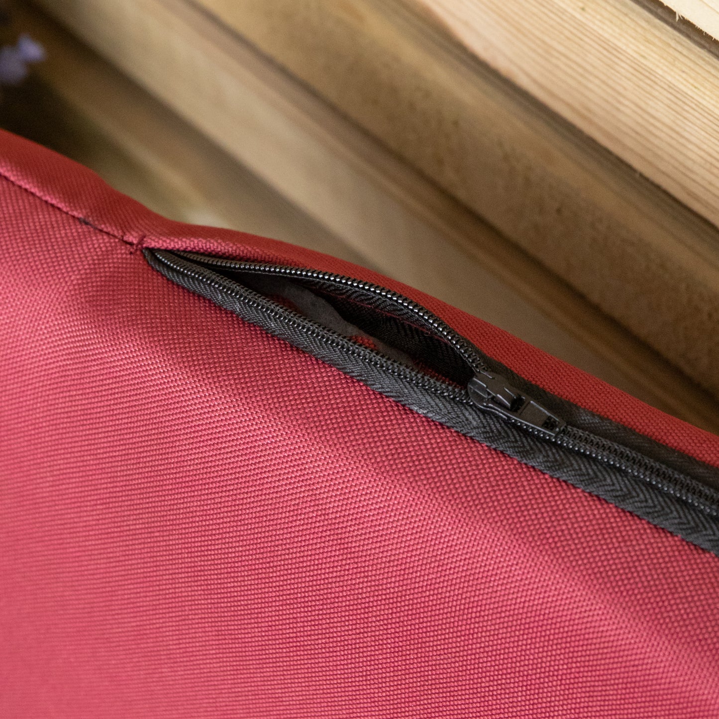 52 x 20cm Back Cushion for Single Wooden Garden Chair in Burgundy