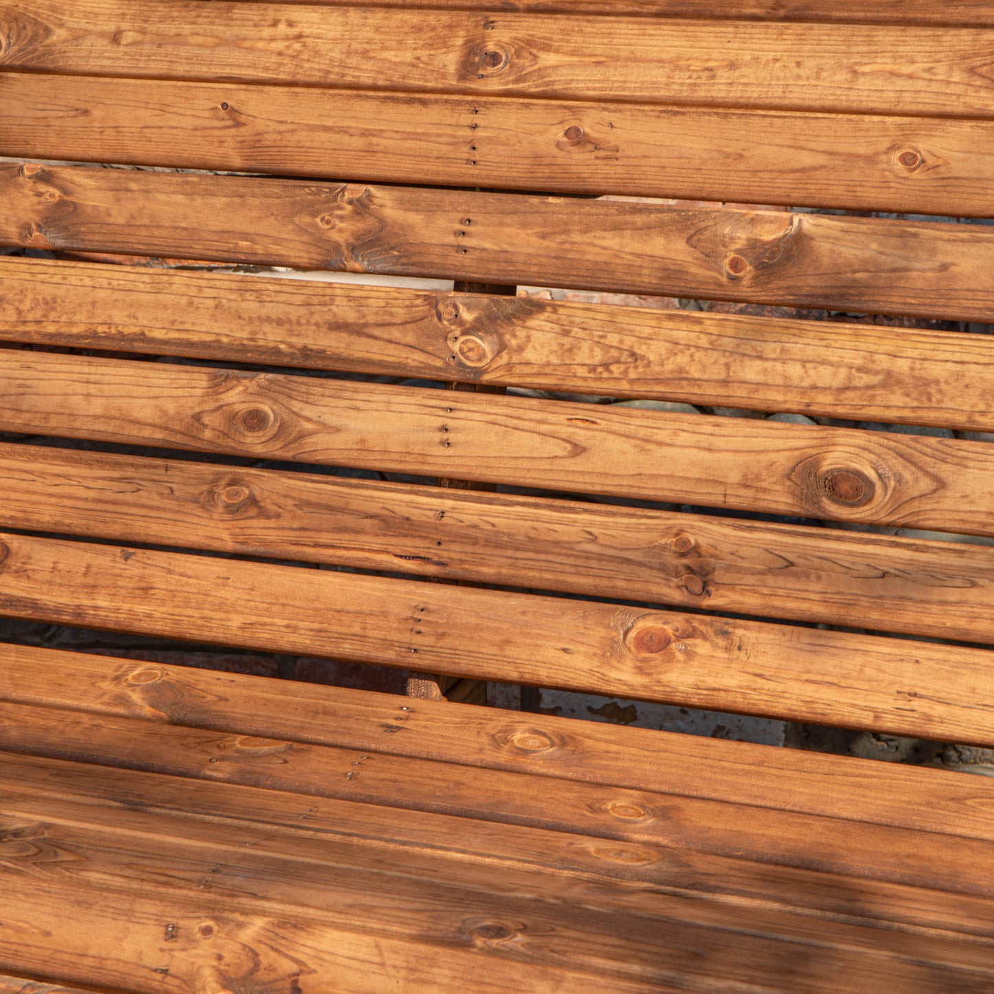 Charles Taylor Hand Made Traditional 3 Seater Chunky Rustic Wooden Garden Bench Furniture Assembled