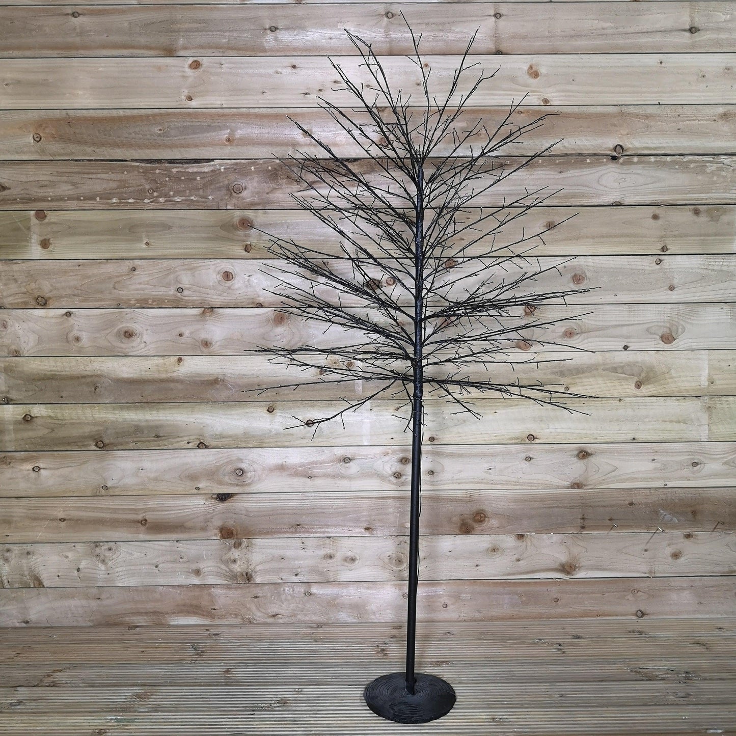 Factory Seconds: 1.8m 6ft Outdoor Black Micro Dot Christmas Blossom Tree with 900 Warm White LED