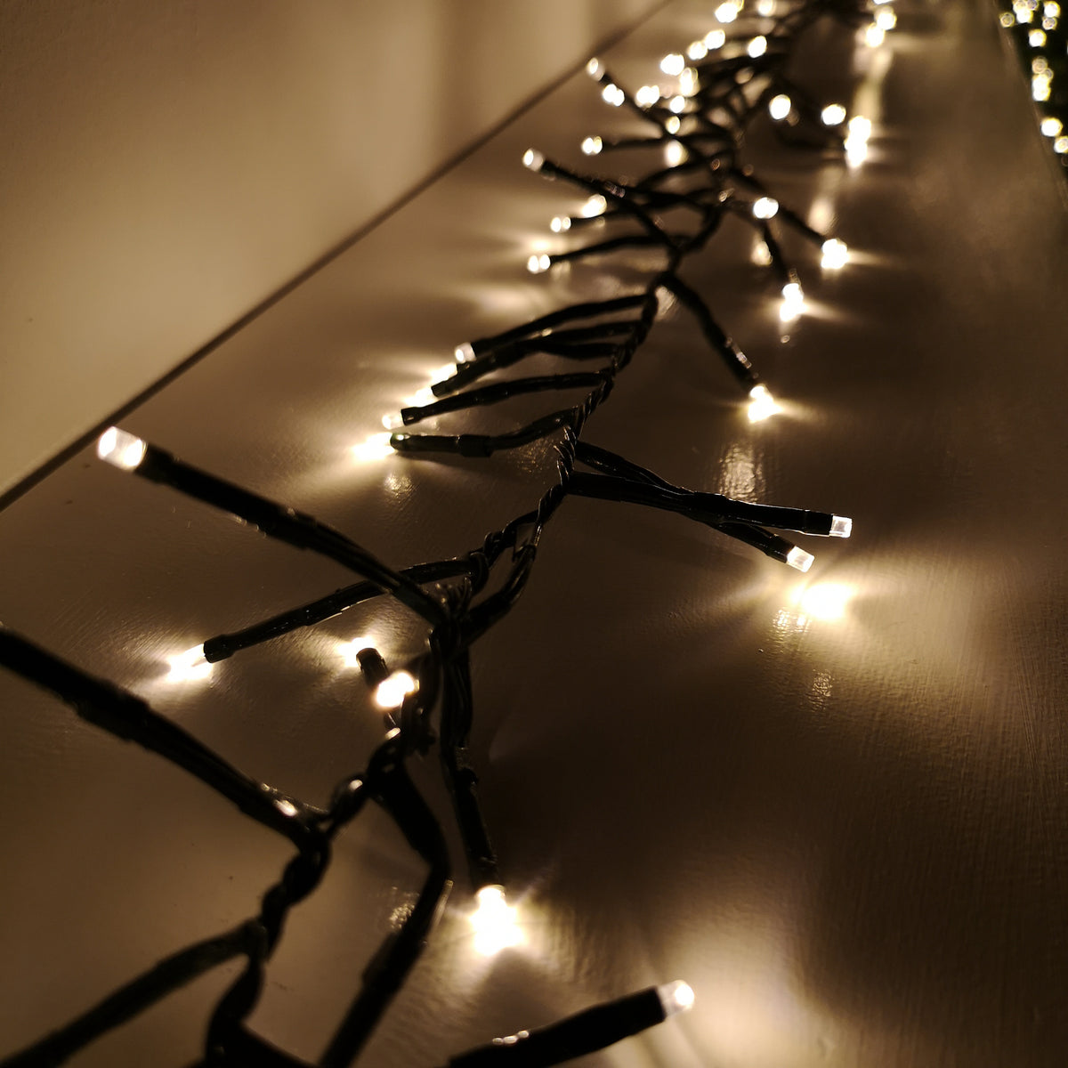 62.5m 5000 Warm White LEDs Indoor Outdoor Cluster Christmas Lights with Timer