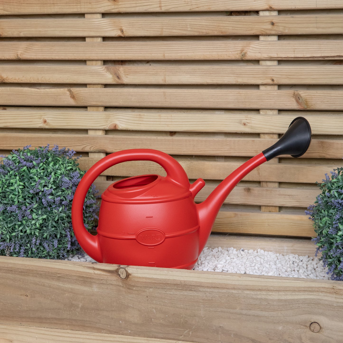 5L Ward Garden Watering Can with Rose in Red