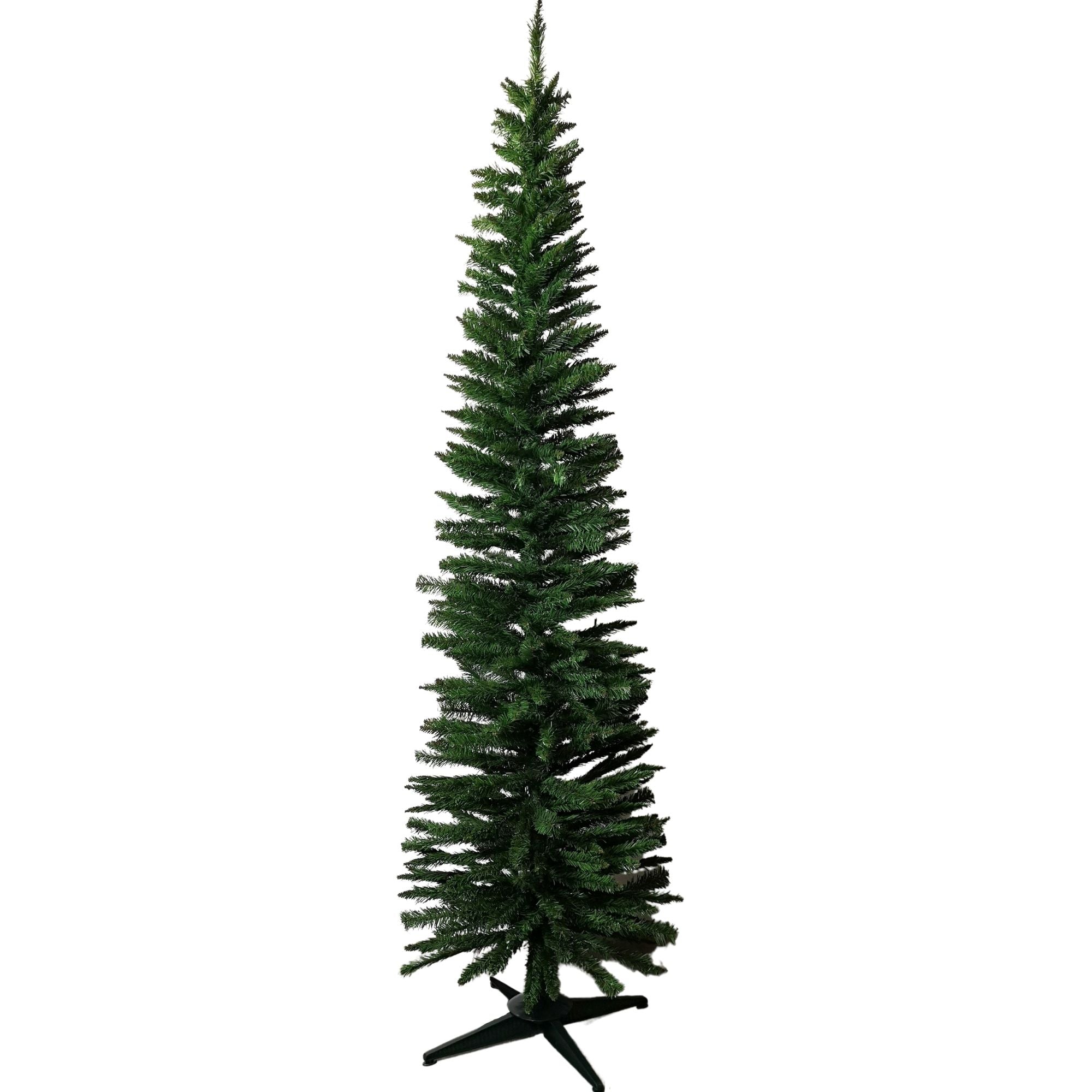 7ft (2.10m) Pencil Style Slim Artifical Christmas Tree in Green