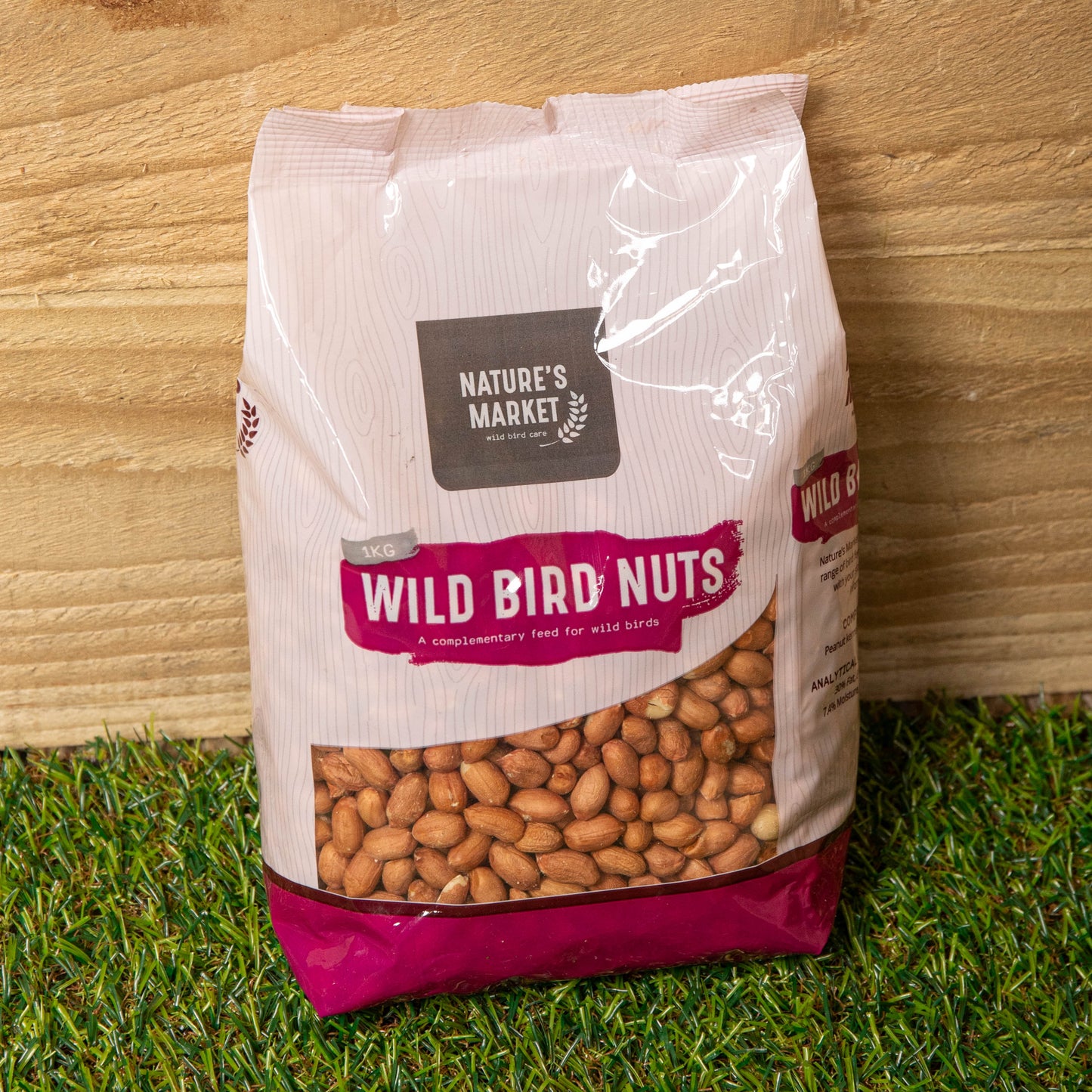 1kg Bag Garden Wild Bird Whole Nuts Feed
