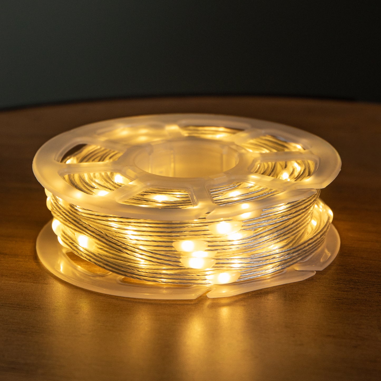 15m Light up Christmas Two Tone String Lights with 200 Warm White & Multi-Coloured LEDs