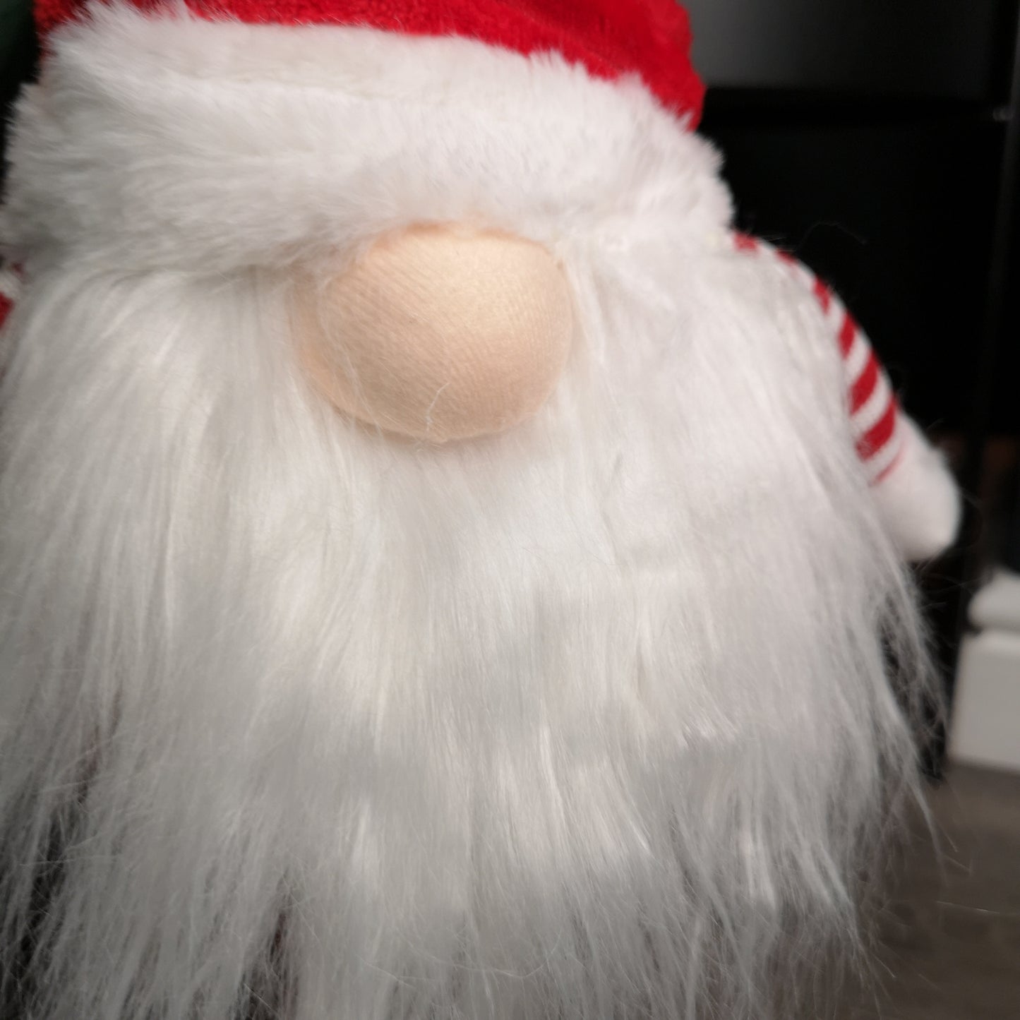 67cm Standing Plush Christmas Gonk with Grooved Hat in Red