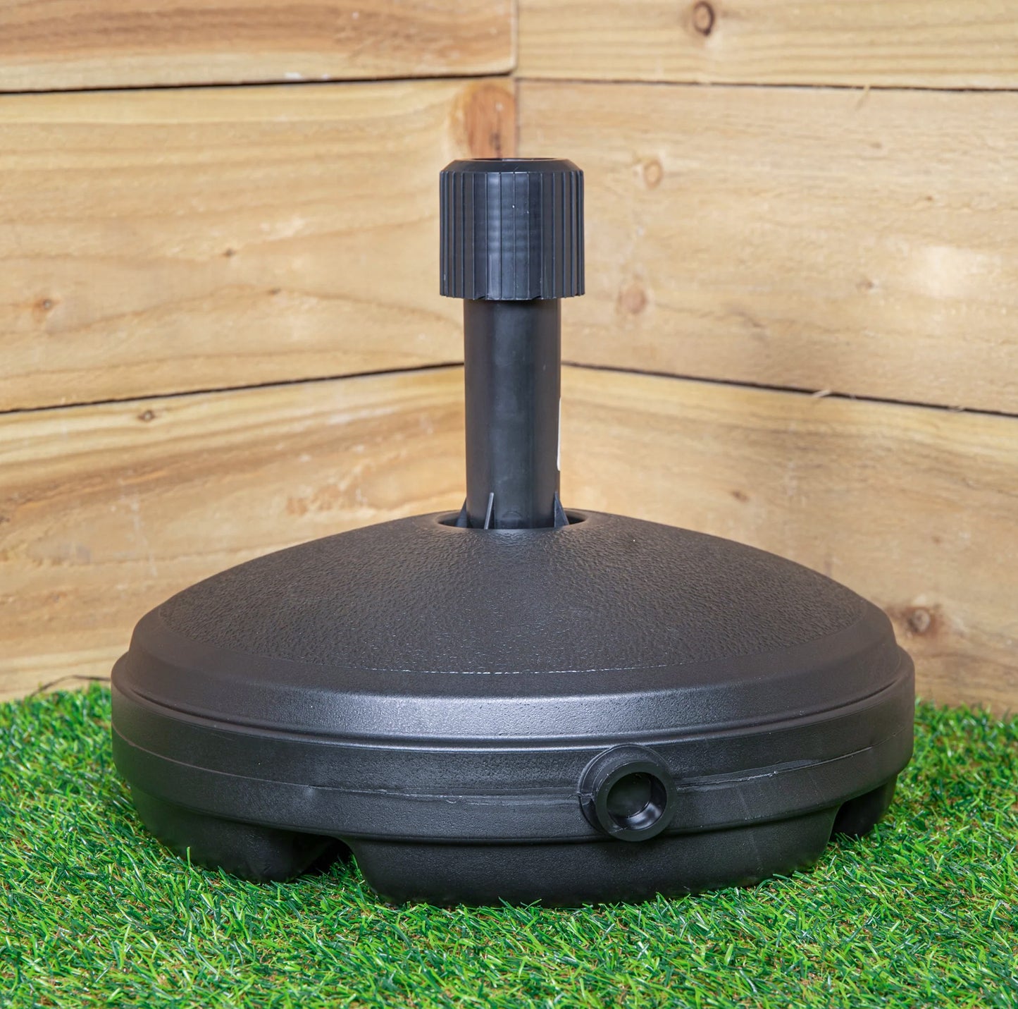 7Kg / 7 Litre Capacity Water Filled Garden Parasol Umbrella Base in Black