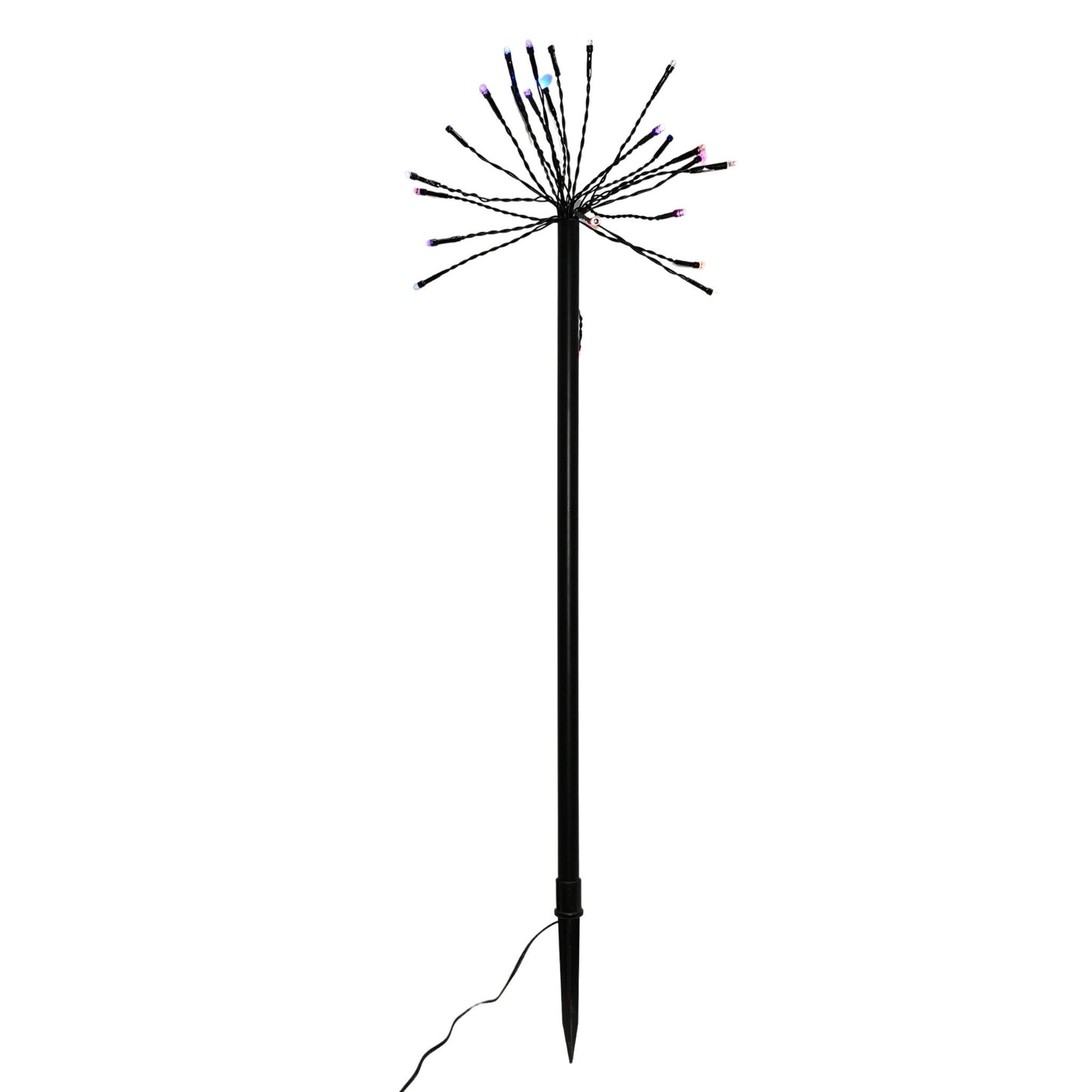 Set of 5 Battery Operated Multi Function Rainbow LED Sparkler Path Lights Christmas Decoration with Timer