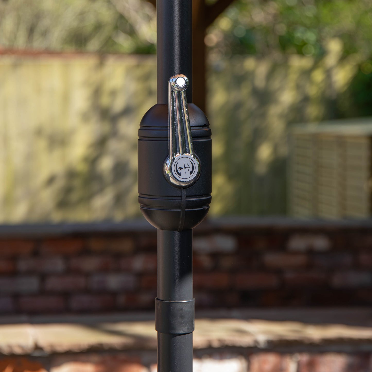 Samuel Alexander 2.7m Havana Garden Patio Parasol with Crank Handle in Black
