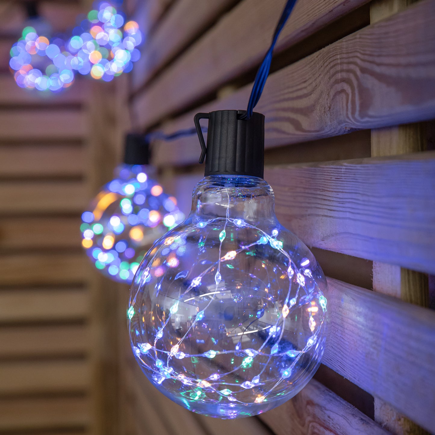 9.5m Set of 20 Connectable Galaxy Festoon Firefly String Lights with Multi-Coloured LEDs