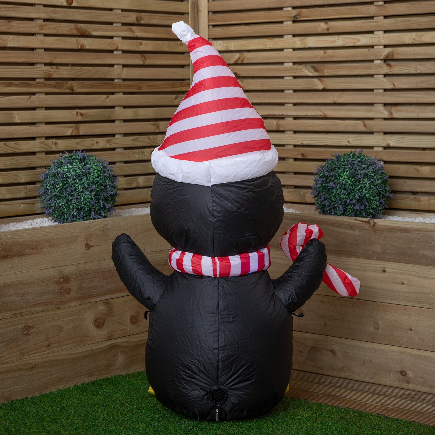 1.2m (4ft) Light up Christmas Inflatable Penguin Decoration with LEDs