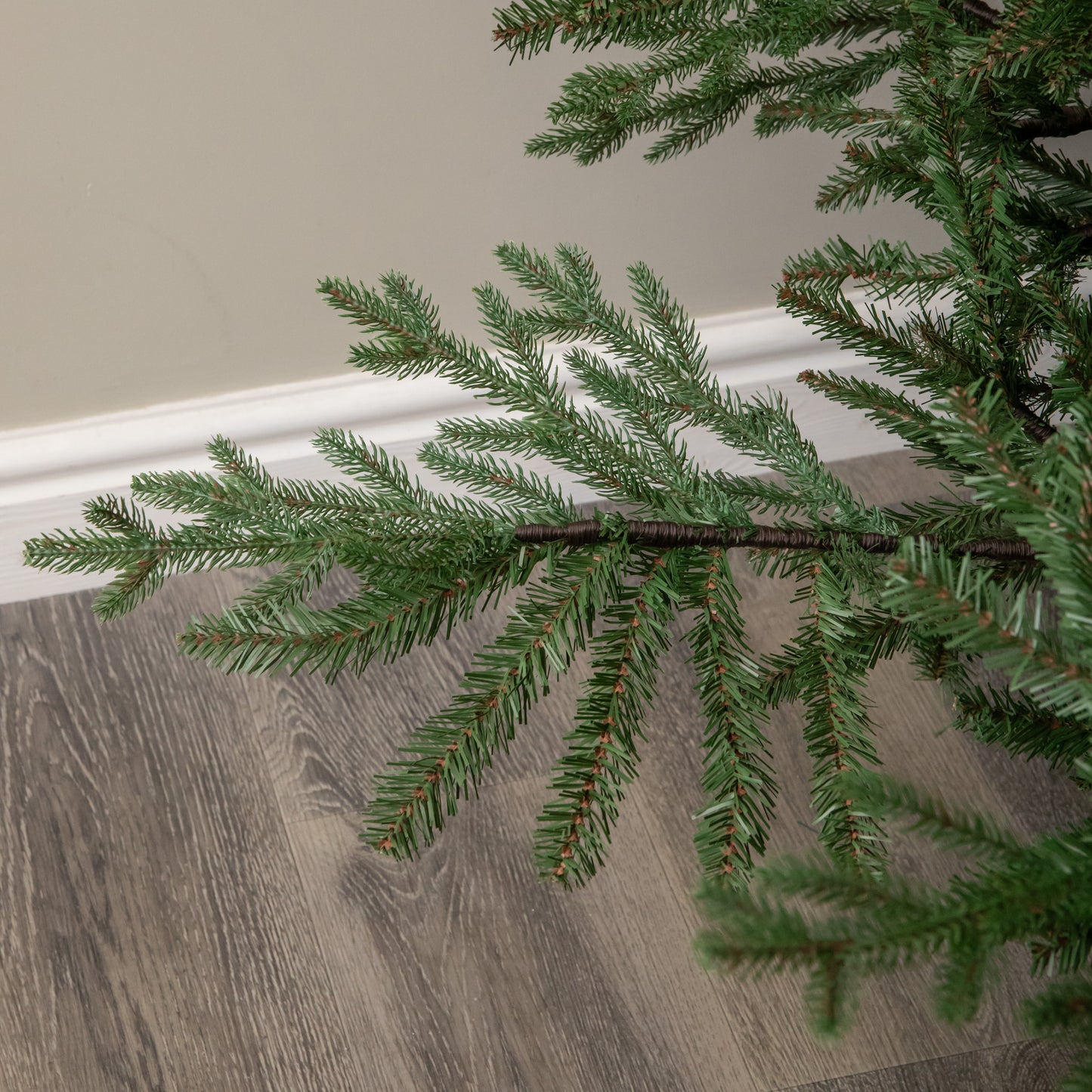 7ft (2.1m) Artificial Glenshee Spruce Green Christmas Tree with Metal Stand