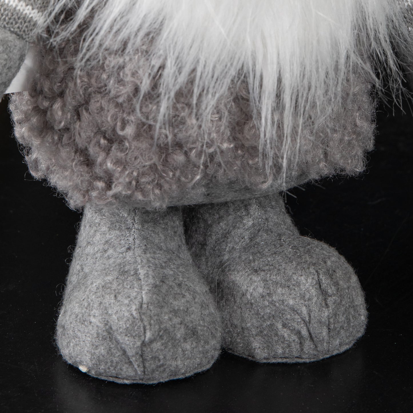 40cm Large Grey Gonk with Bobbly Hat Christmas Decoration