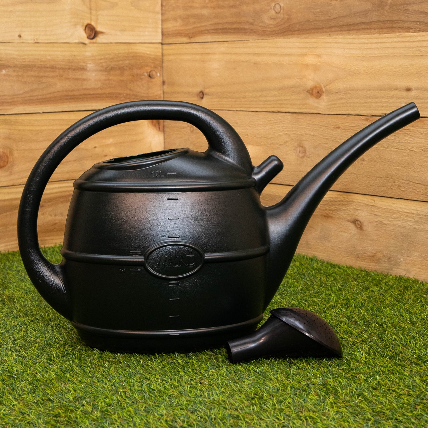 10L Garden Patio Ward Watering Can with Rose in Green