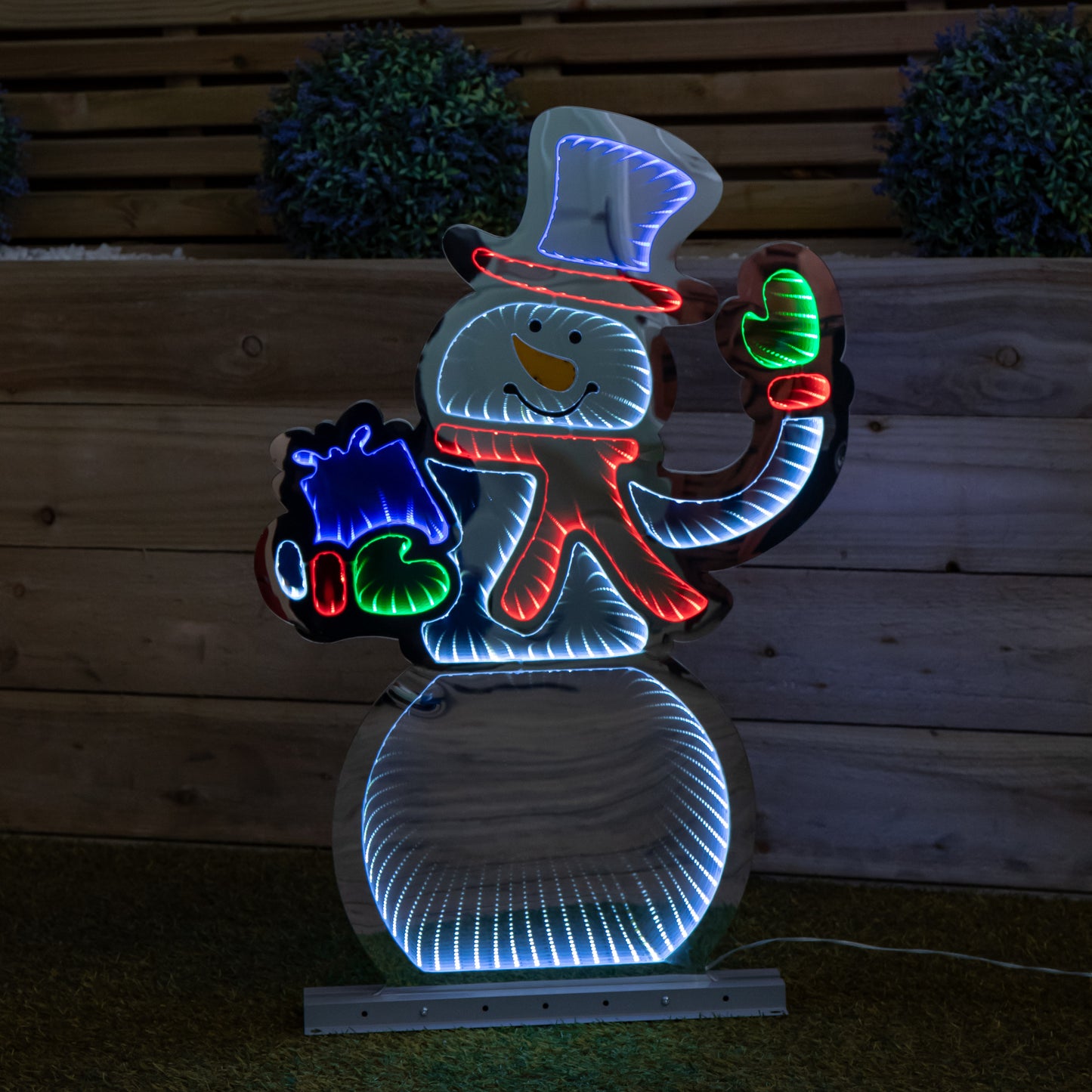 76cm LED Infinity Light Waving Snowman