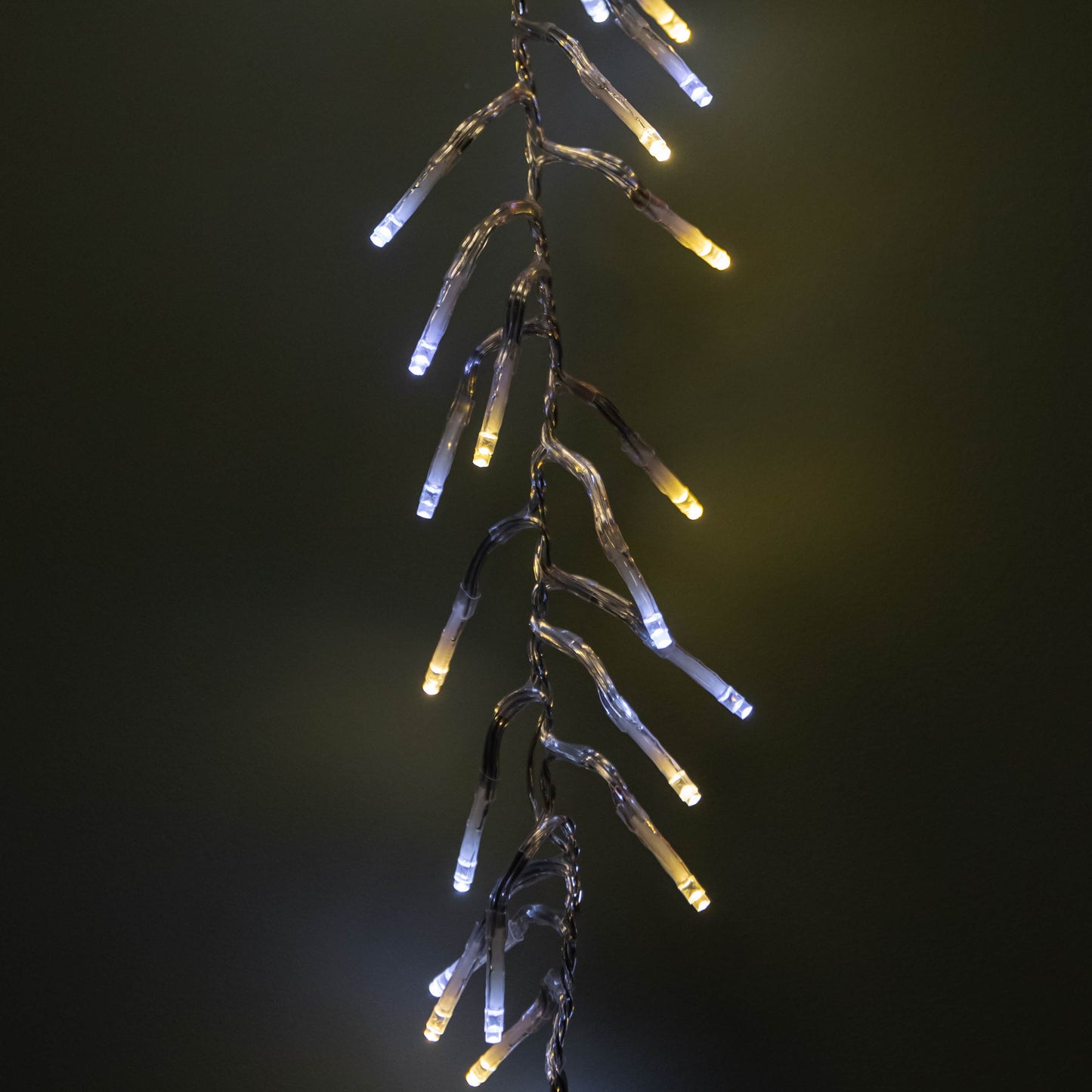 12.4m 960 LED ClusterBrights Christmas Lights with Timer in Warm & Cool White Clear Cable