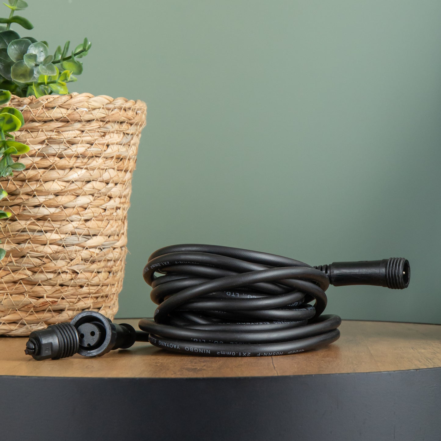 5m Black Connectable Max Extension Cable for Christmas Lights