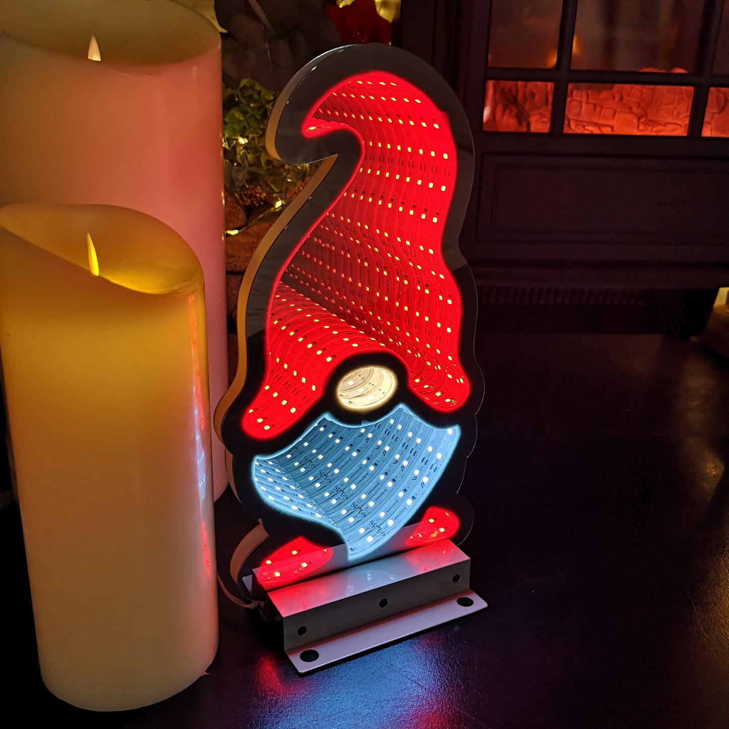 30cm LED Infinity Light Red Gonk