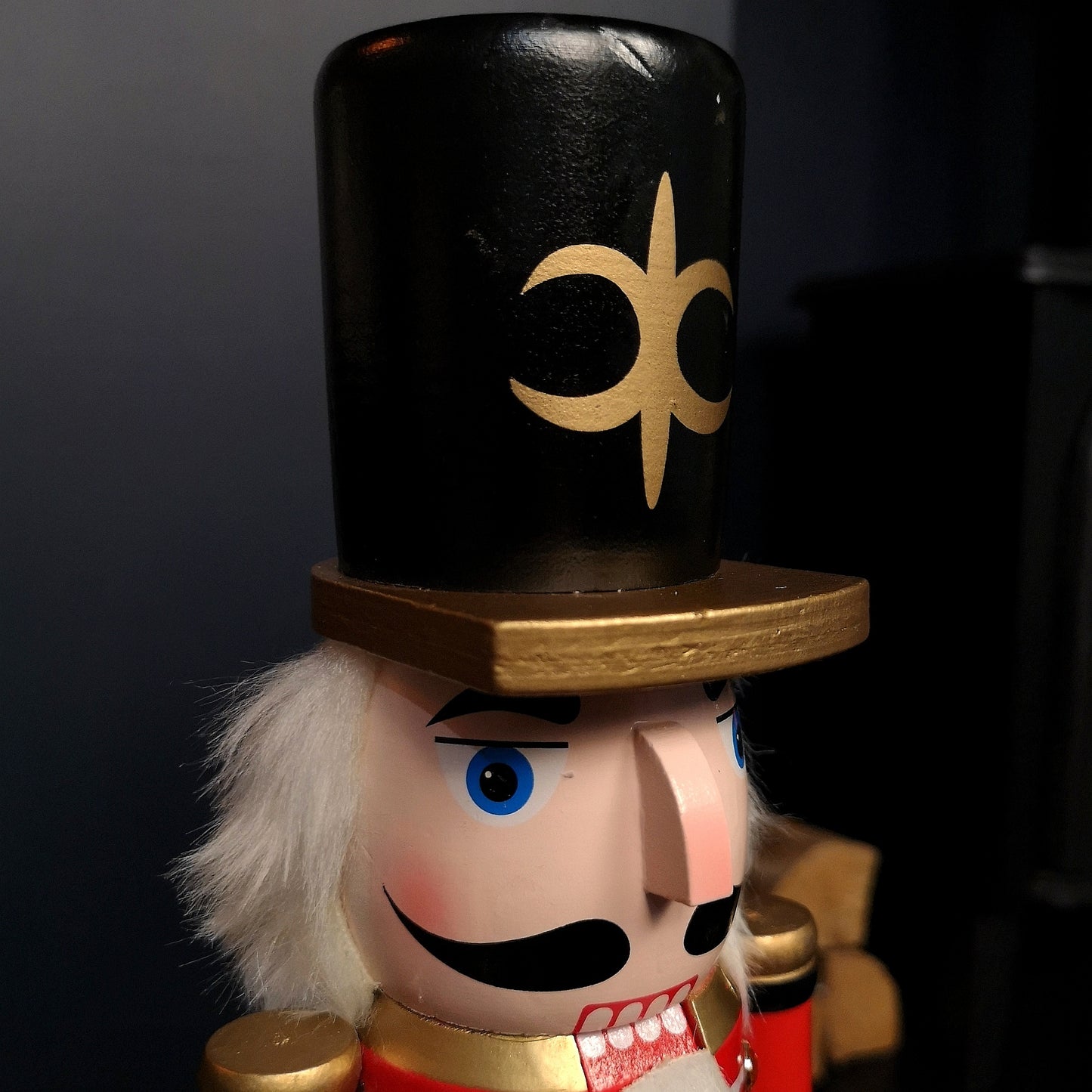 50cm Red Countdown Wooden Christmas Nutcracker Decoration