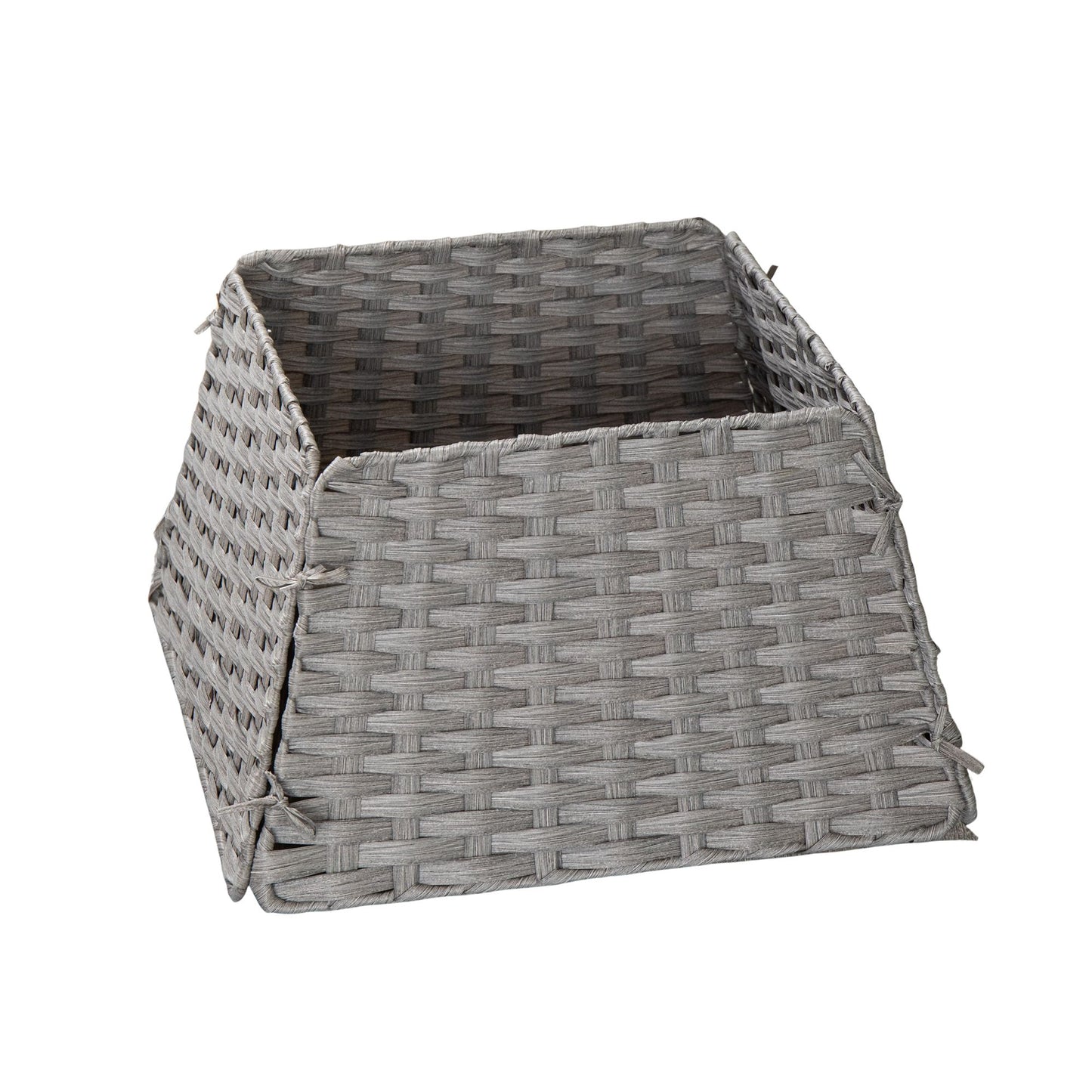 47cm x 46cm Samuel Alexander Foldable Rattan Christmas Tree Skirt in Grey