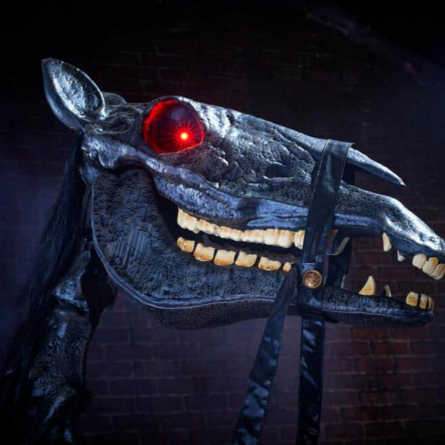 Home Accents Holiday 8.5ft Giant-Sized Knight Dullahan Animatronic Decoration with LEDs