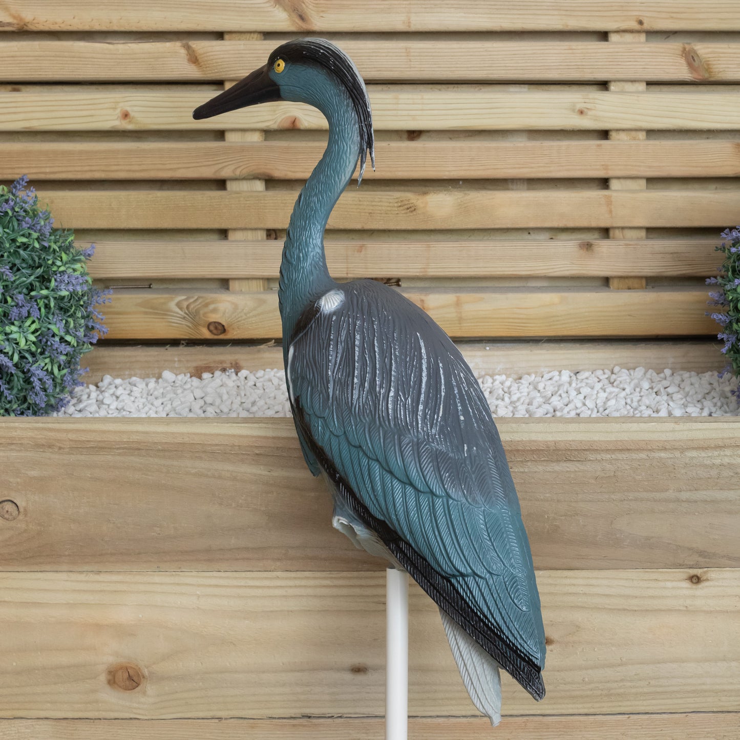 65cm Tall Plastic Heron Bird Deterrent Garden Pest Control Ornament