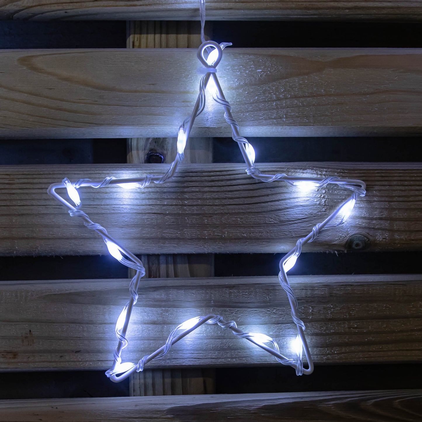 1.2m x 1.2m FlexiBrights Christmas Star Curtain Lights with 258 White LEDs