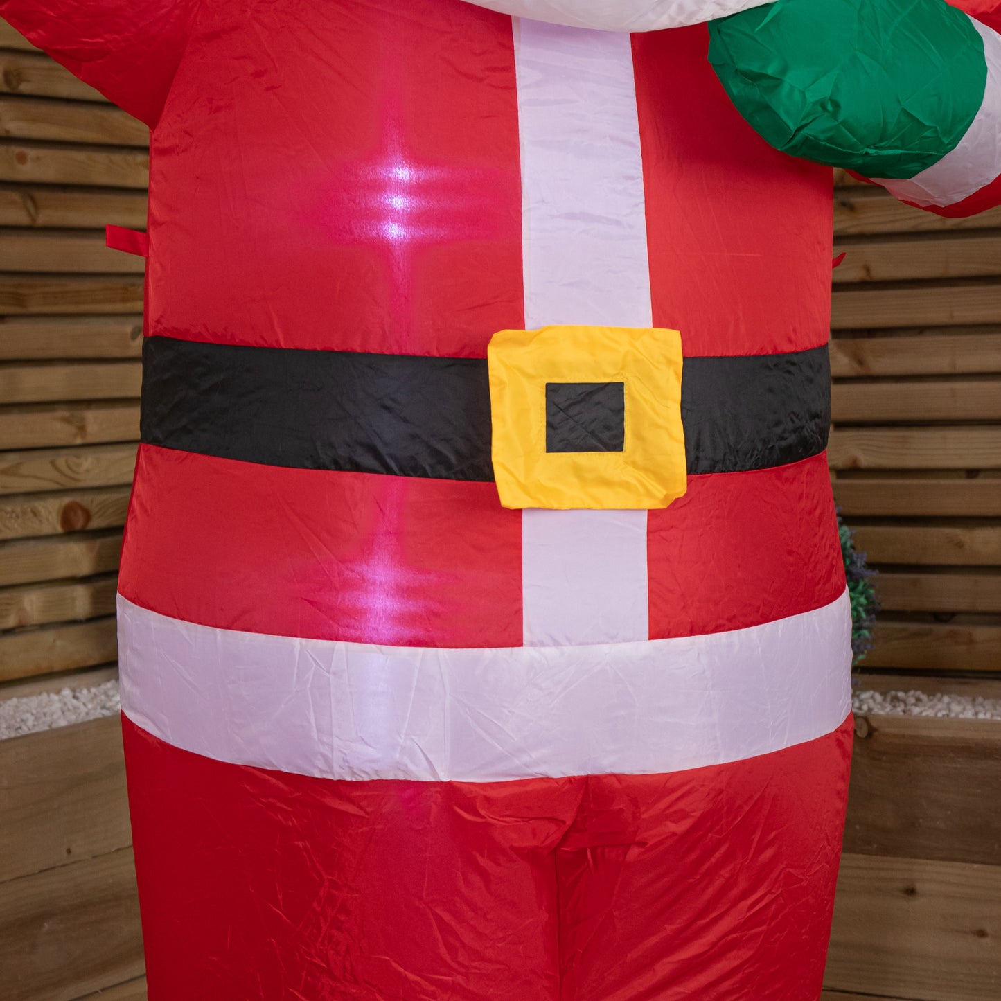 6ft (190cm) LED Christmas Inflatables Outdoor Santa Claus With Gifts Decorations