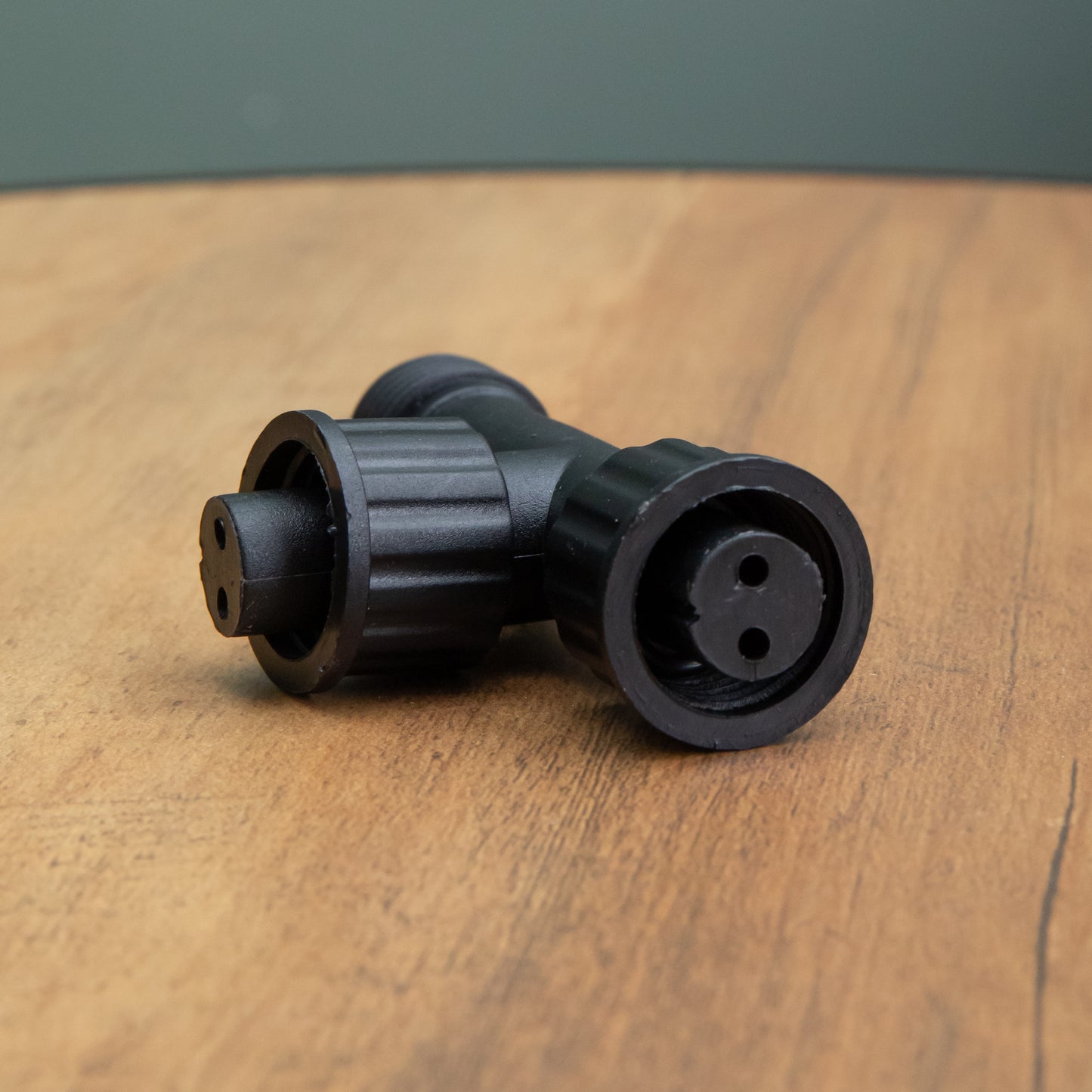 9cm x 10cm Black Plastic T Connector Max For Connectable Lights