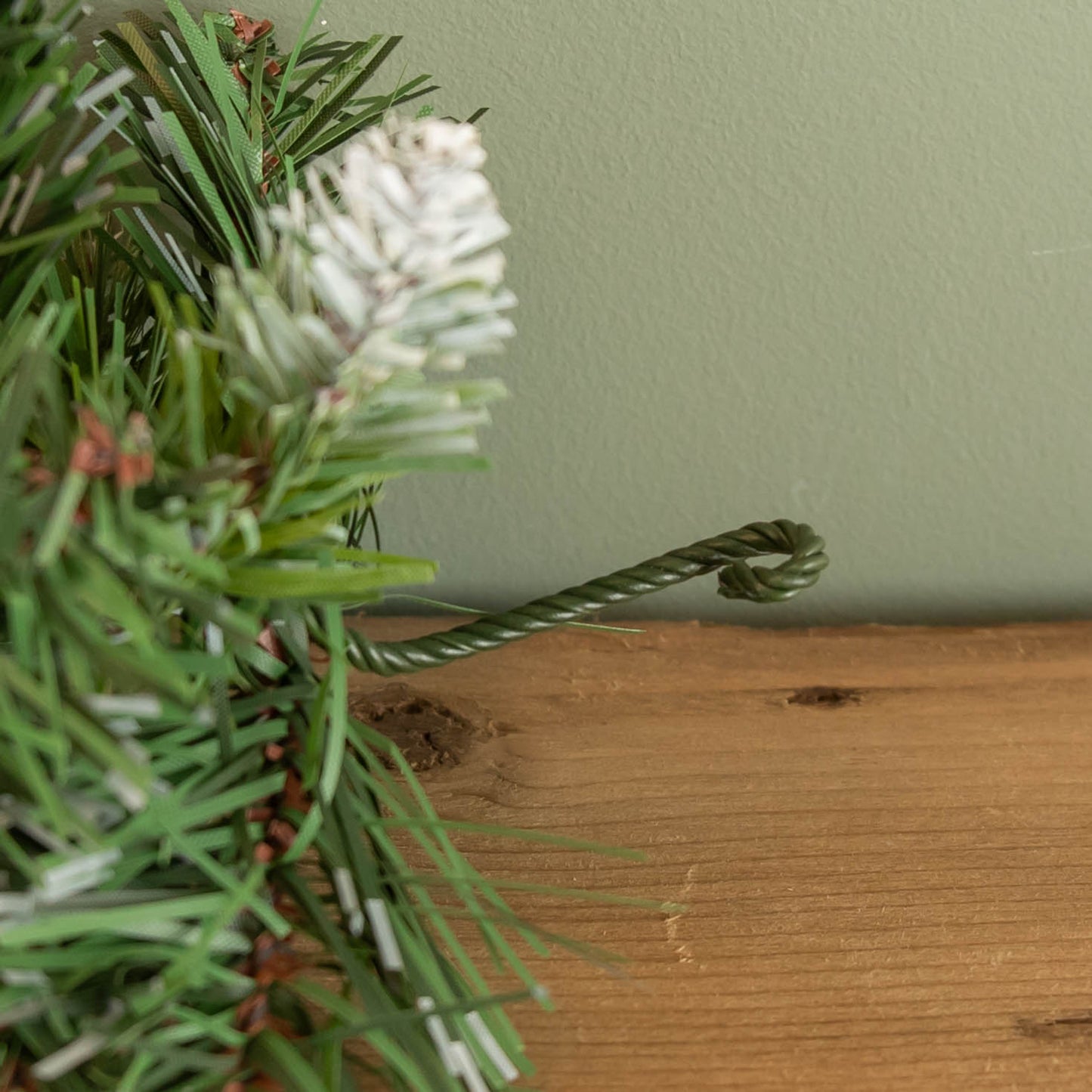 90cm Snow King Fir Christmas Swag Garland with Pine Cones & Snow Tips