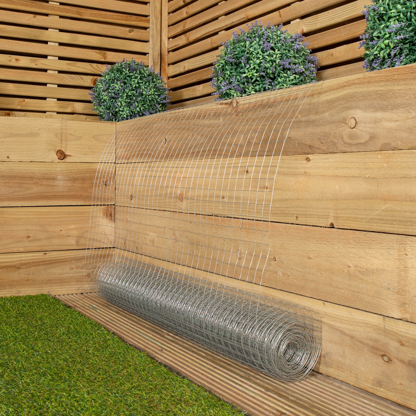 5m x 90cm x 25mm Wire Mesh Garden Galvanised Netting