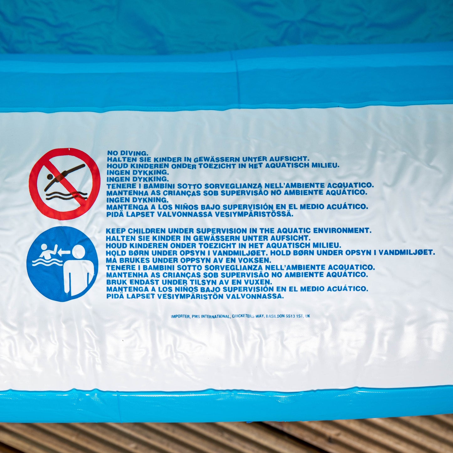 2m x 1.5m Jumbo Rectangular Inflatable Family Paddling Pool