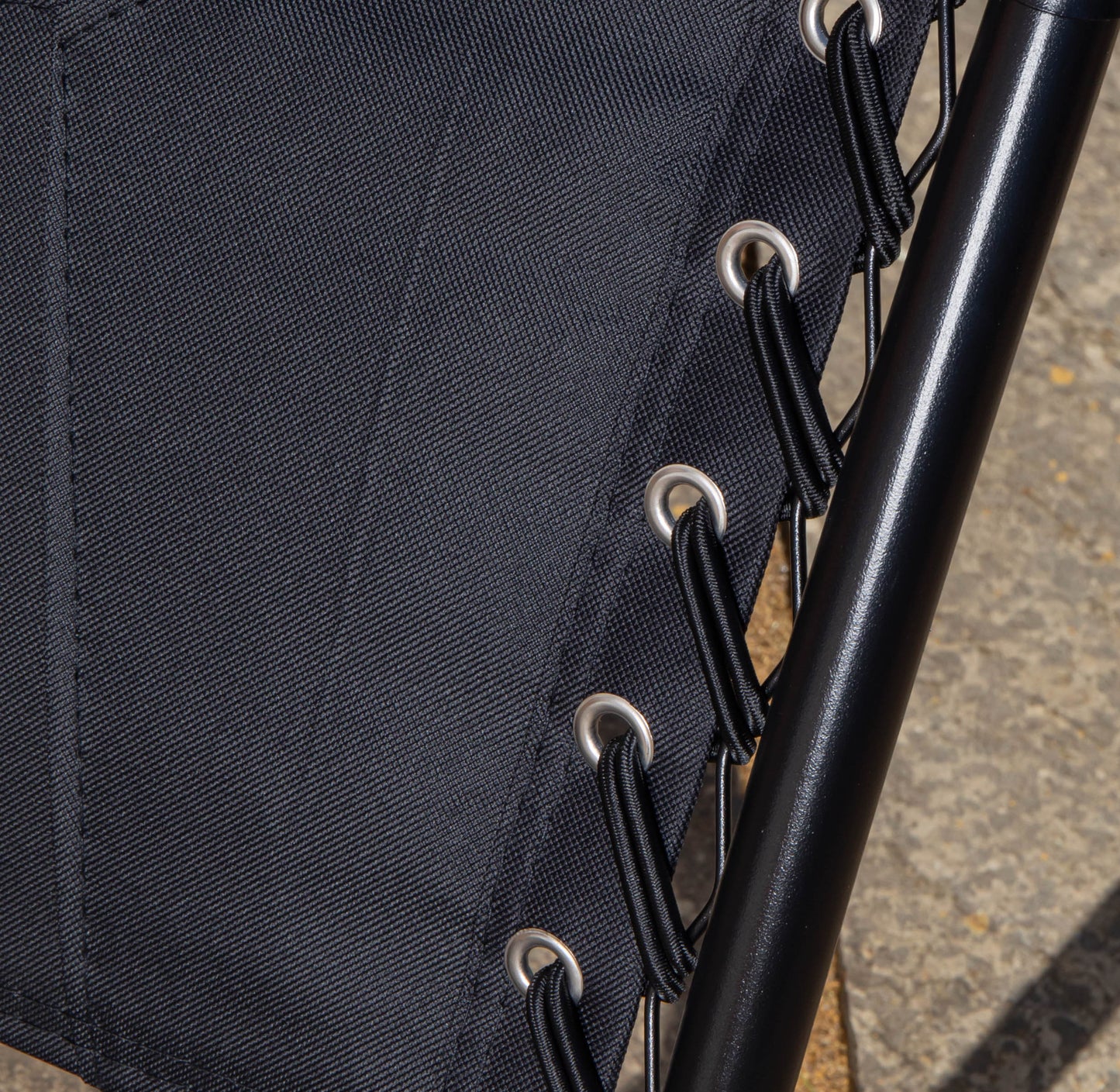 Luxury Padded Multi Position Zero Gravity Garden Relaxer Chair Lounger in Grey & Black