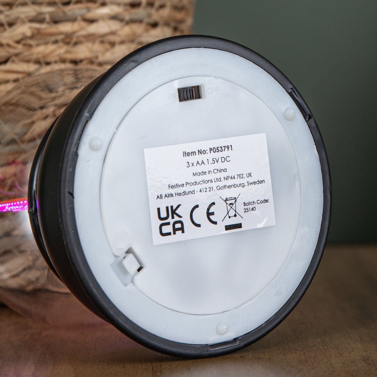 14cm Battery Operated Light up Hocus Pocus Halloween Globe with LEDs