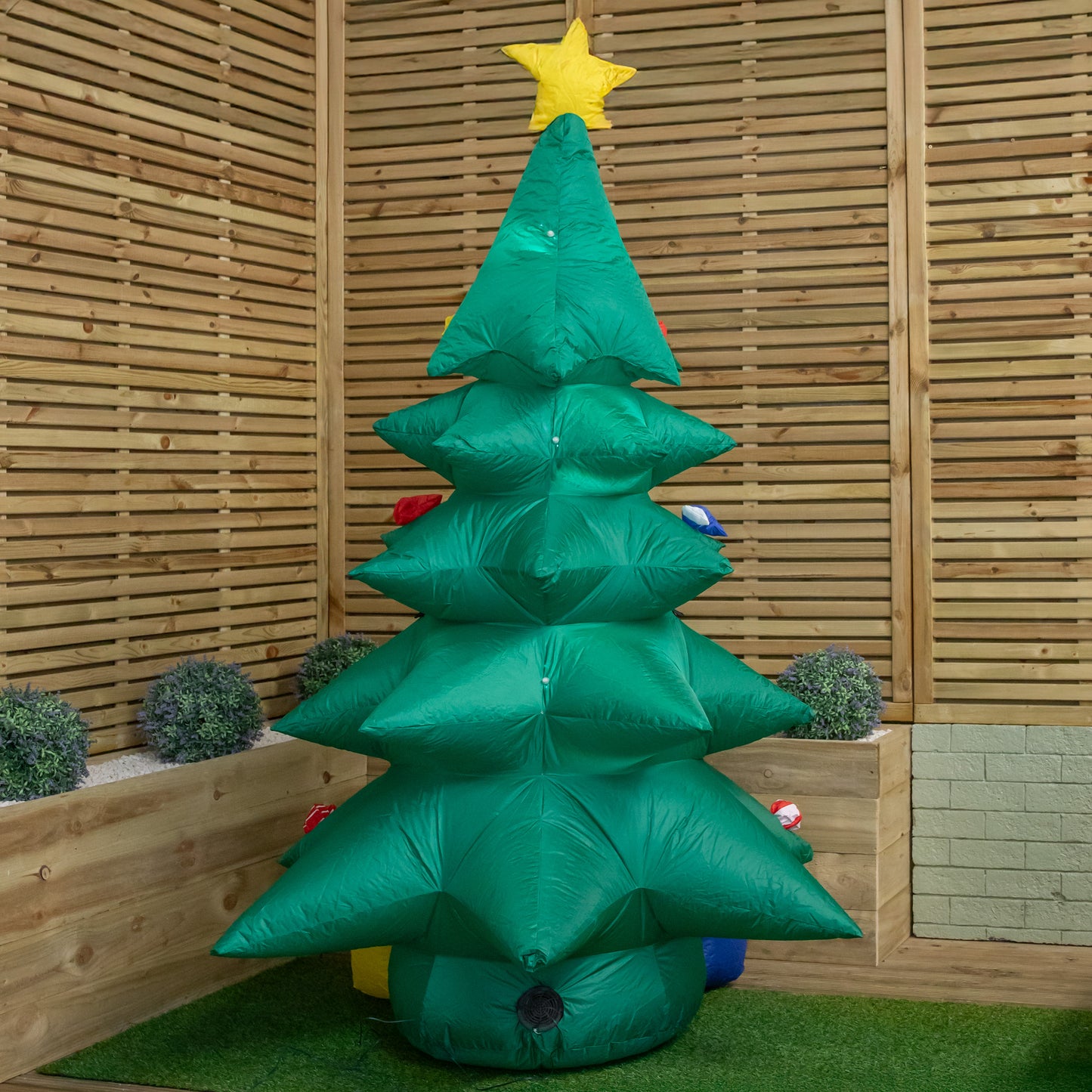 2.4m Tall Light up Christmas Tree Inflatable with Presents and LEDs