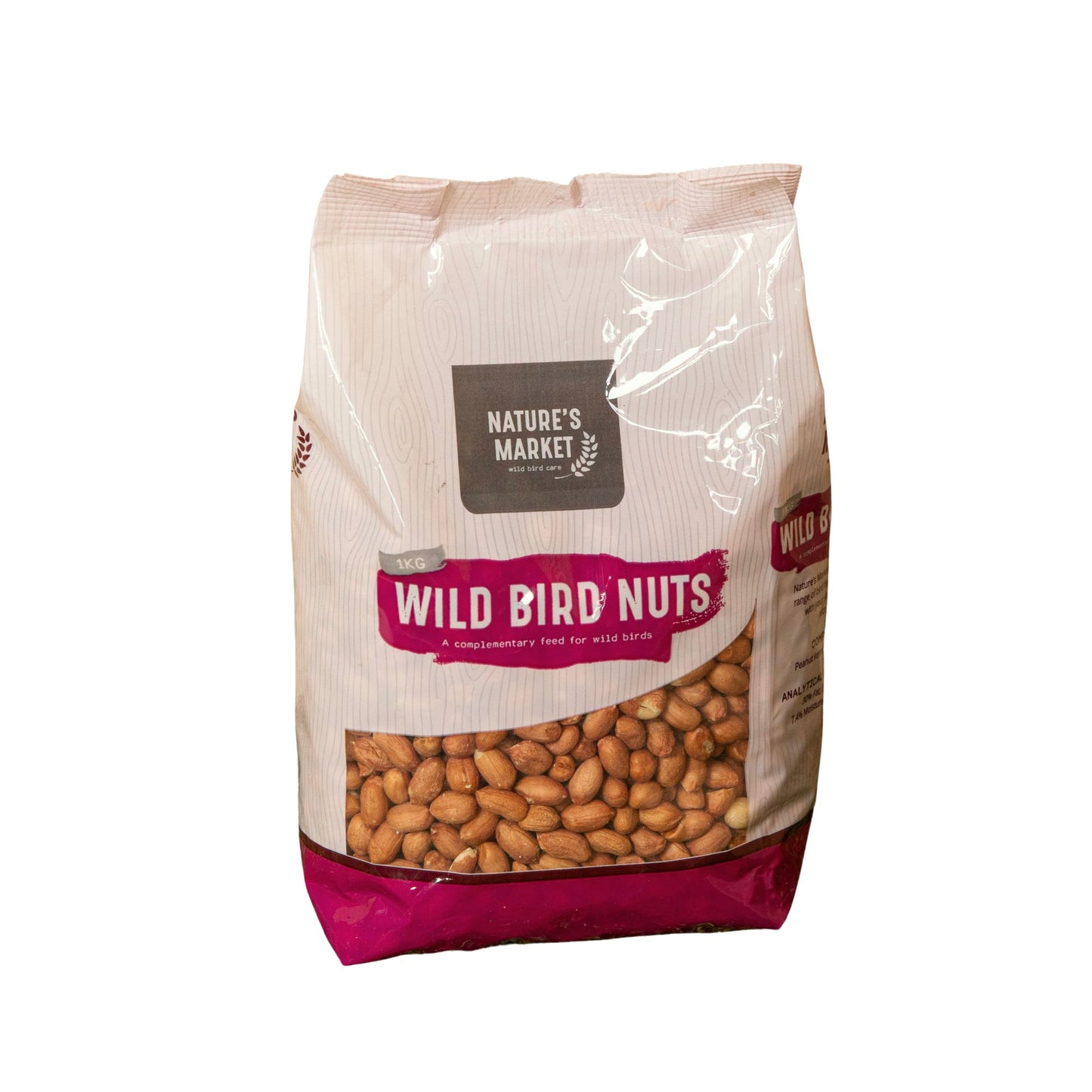 1kg Bag Garden Wild Bird Whole Nuts Feed